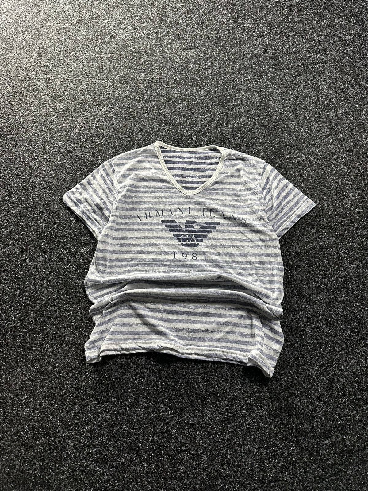 Armani × Vintage 🚨AVANT GARDE ARMANI 90s RARE longsleeve striped Y2K LUXURY Size M / US 6-8 / IT 42-44 - 1 Thumbnail