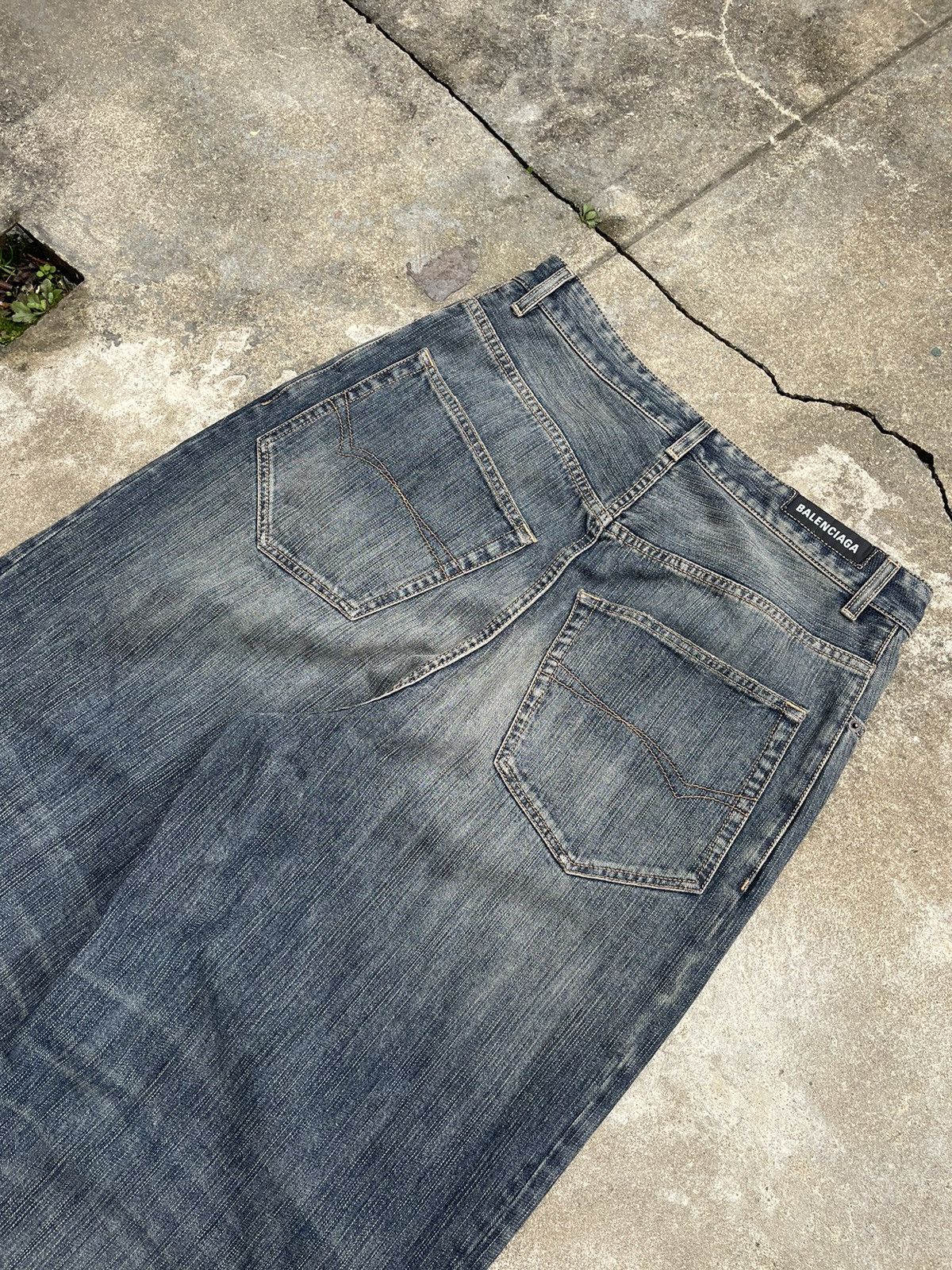Balenciaga SS23 Baggy Wide Leg Denim Size US 32 / EU 48 - 6 Thumbnail