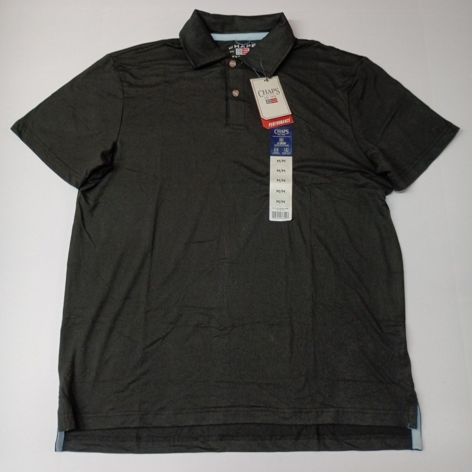 Chaps Chaps Everyday Performance Polo Shirt Men's M Black Stretch Size US M / EU 48-50 / 2 - 1 Thumbnail