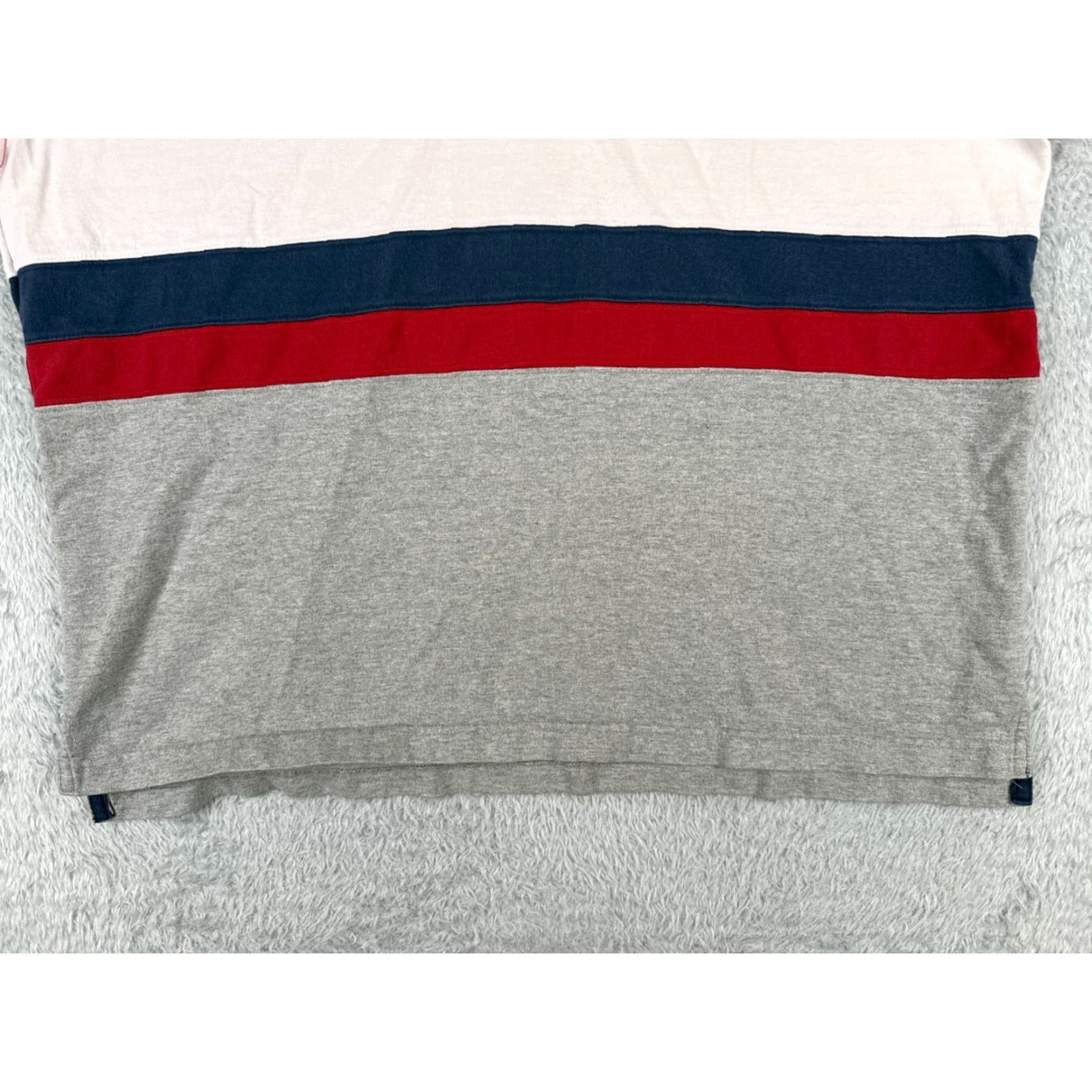 Eddie Bauer VINTAGE Eddie Bauer Polo Shirt Men XL Red Cotton Shirt Long Sleeve Polo EBTEK Striped Embroidered Logo Men's Polo Shirts 1960s 70s 80s Size US XL / EU 56 / 4 - 5 Thumbnail