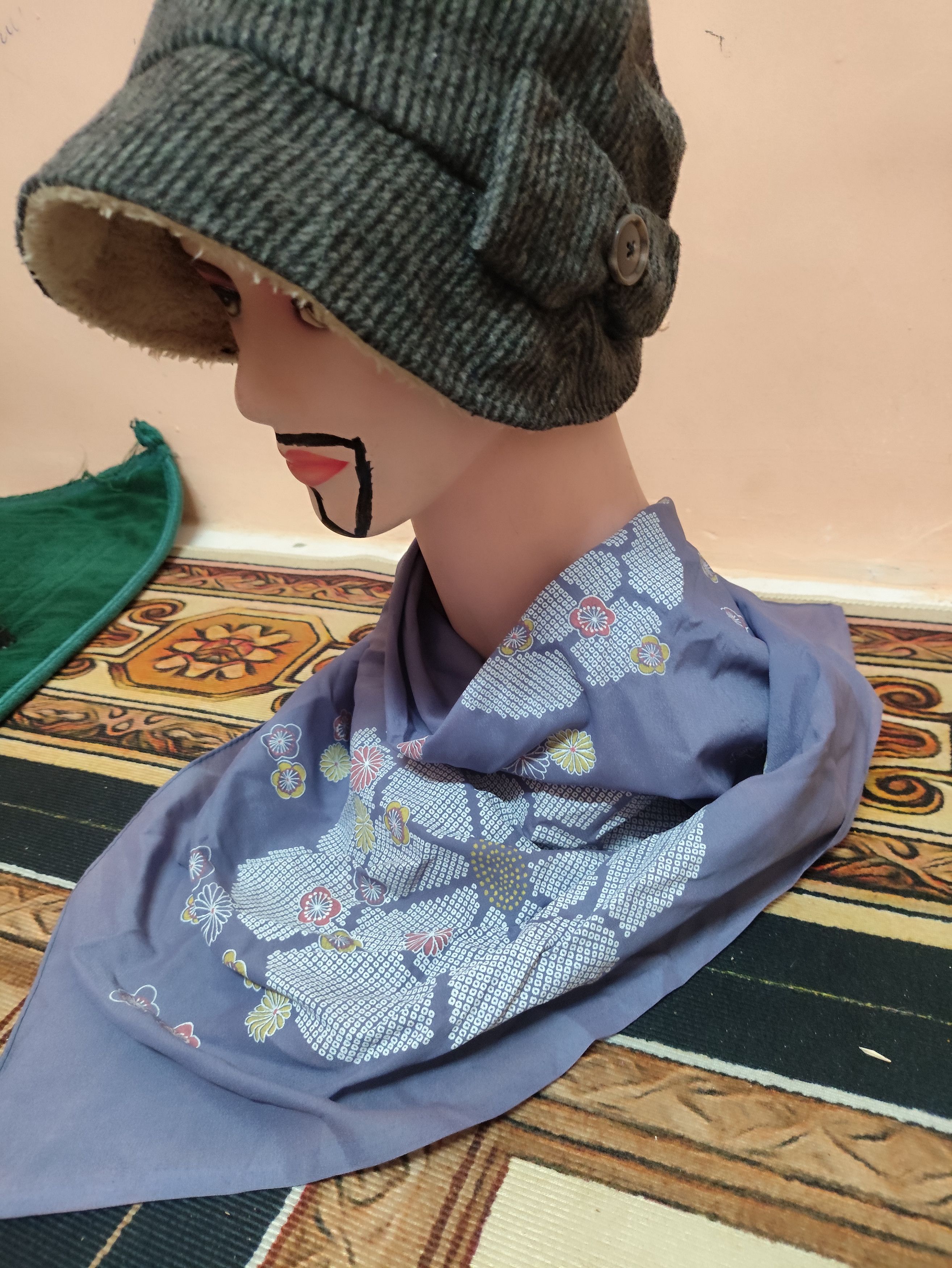 Designer × Vintage Vintage Art Scarves Neckerchief Hot Stuff 🔥 Size ONE SIZE - 2 Thumbnail