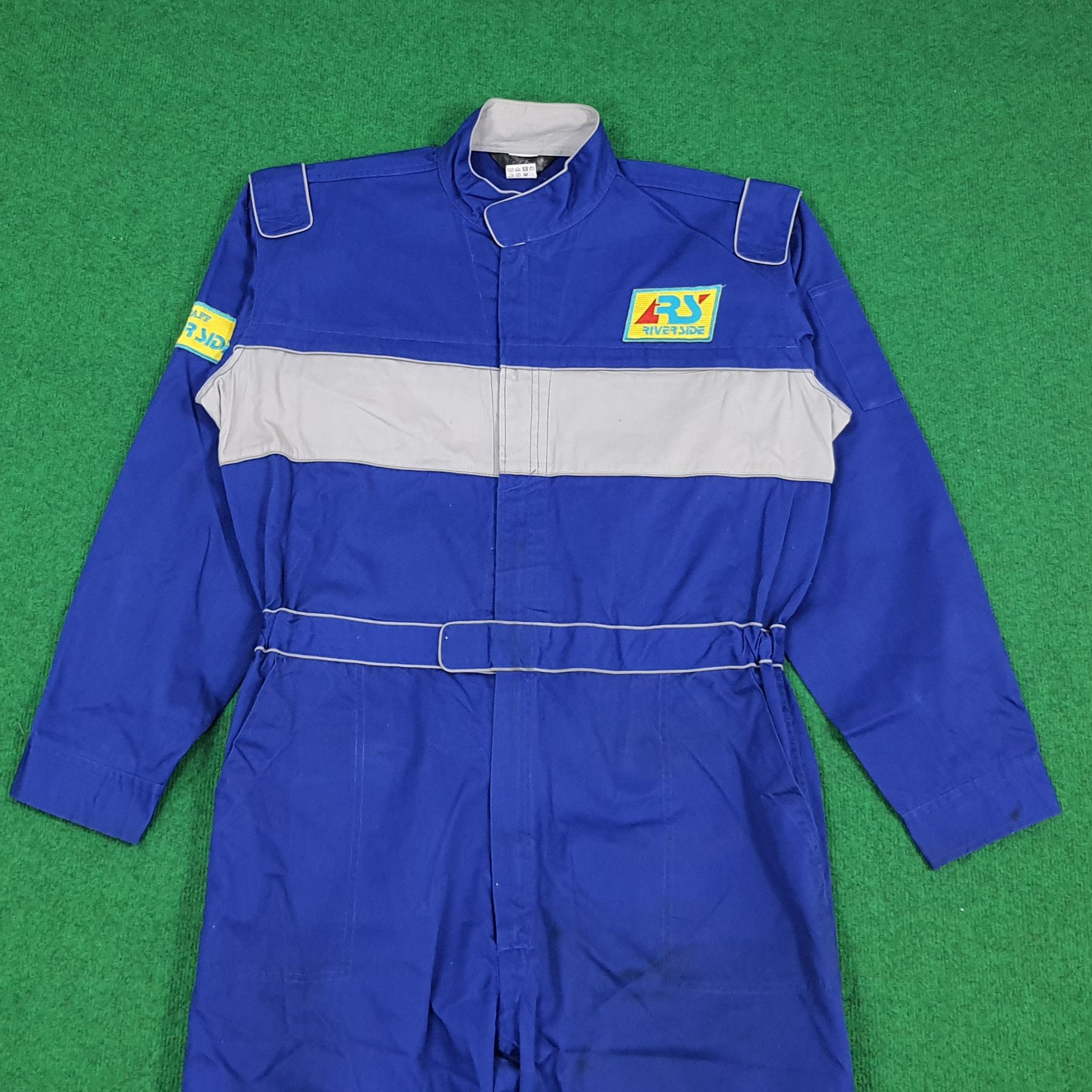 Vintage Vintage River Side Staff Racing Workwear Coverall Size US L / EU 52-54 / 3 - 3 Thumbnail