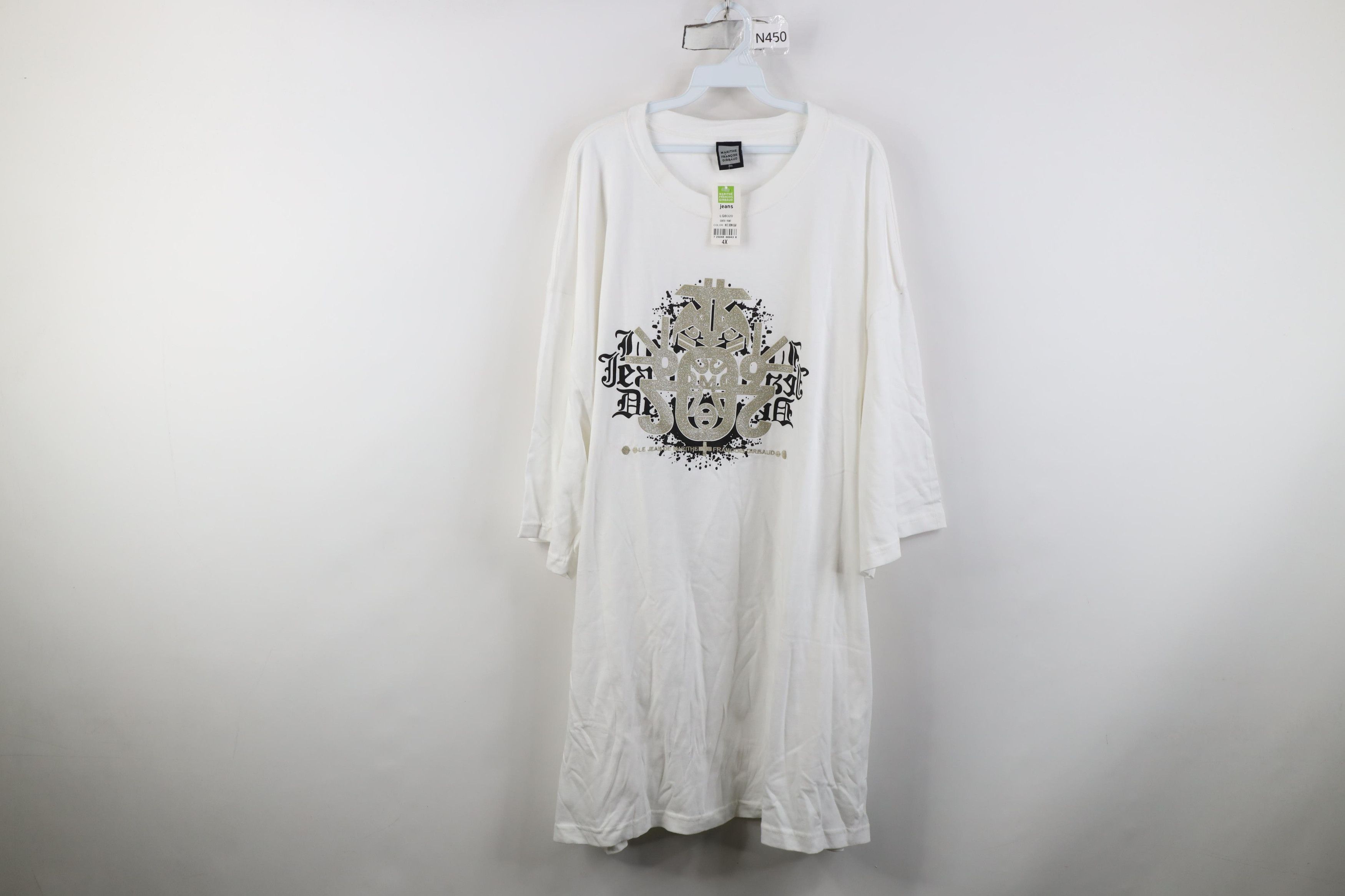 Marithe + Francois Girbaud Deadstock Vintage 90s Marithe Francois Girbaud Art T-Shirt Size US XXL / EU 58 / 5 - 1 Thumbnail