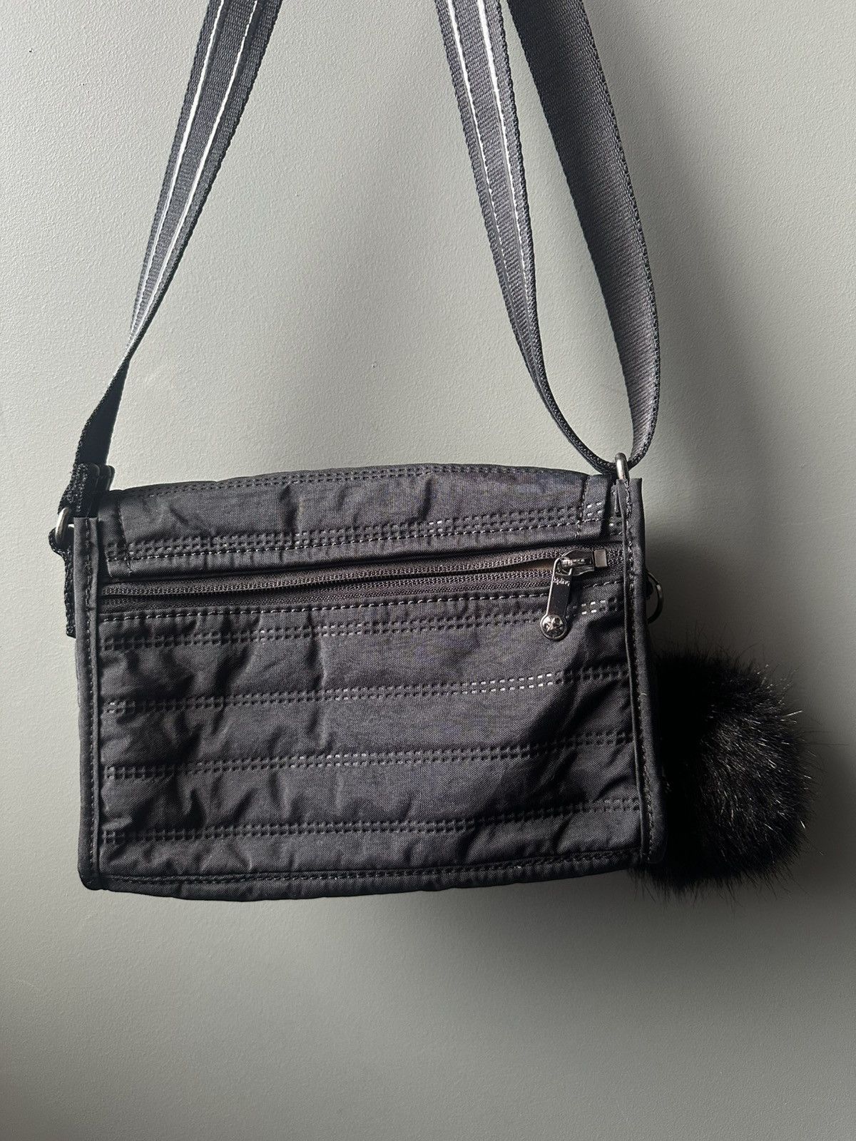 Japanese Brand Kipling Cossbody Black Monkey Nylon Bag Size ONE SIZE - 6 Thumbnail