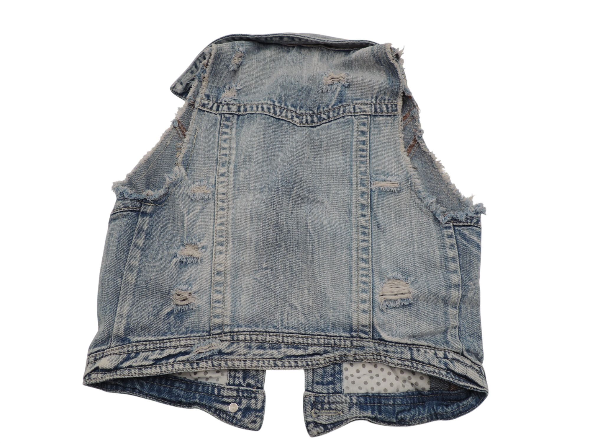 Other Vanity Distressed Denim Jean vest womens size small Size S / US 4 / IT 40 - 3 Thumbnail