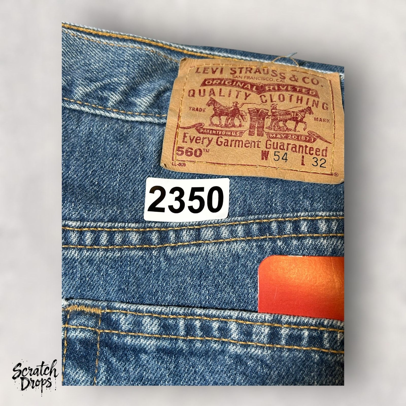 Levi's Levi's Men's 560 Loose Fit Tapered Leg Jeans W54 L32 Classic Size US 38 / EU 54 - 9 Thumbnail