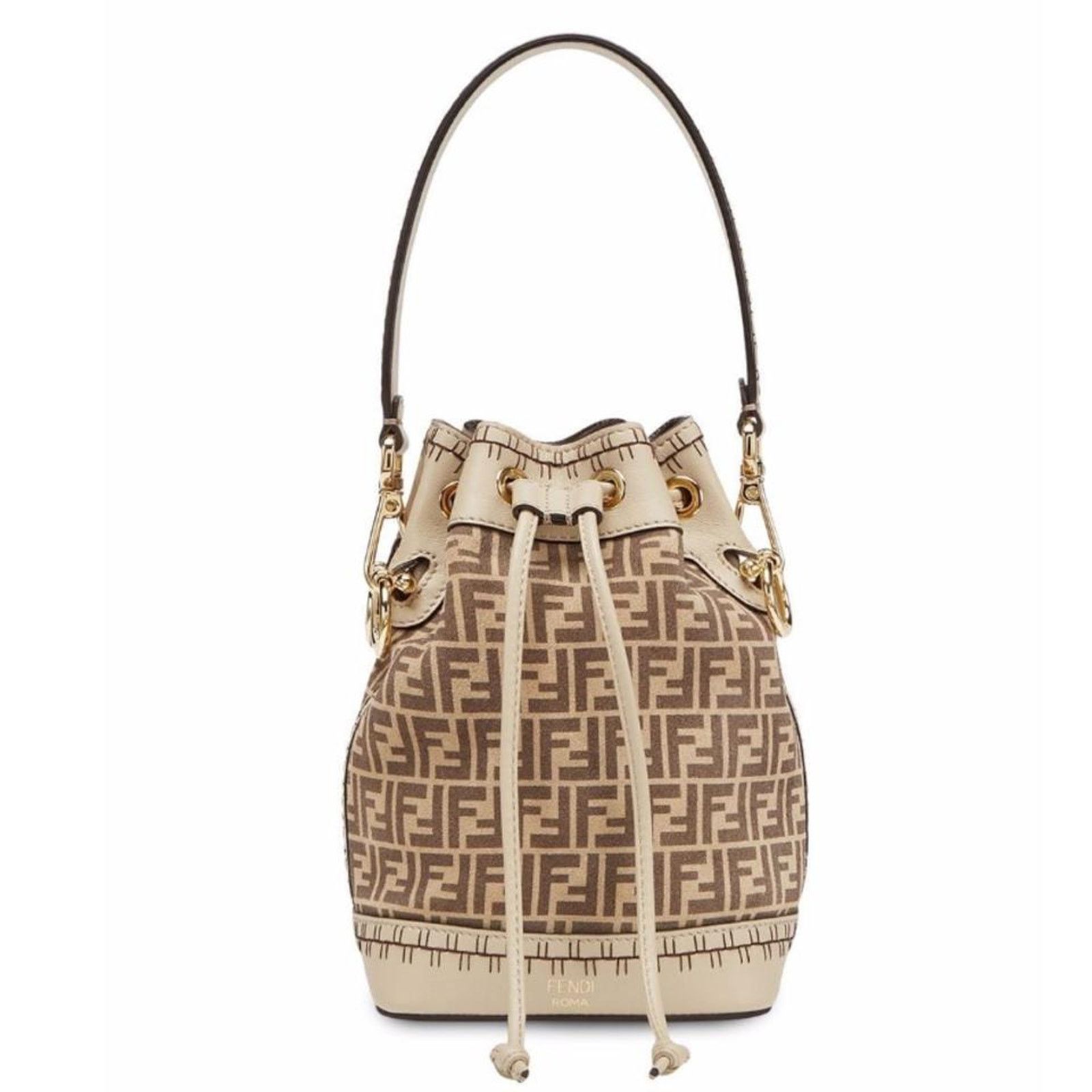 Fendi Mon Tresor mini FF logo bucket bag Size ONE SIZE - 1 Thumbnail