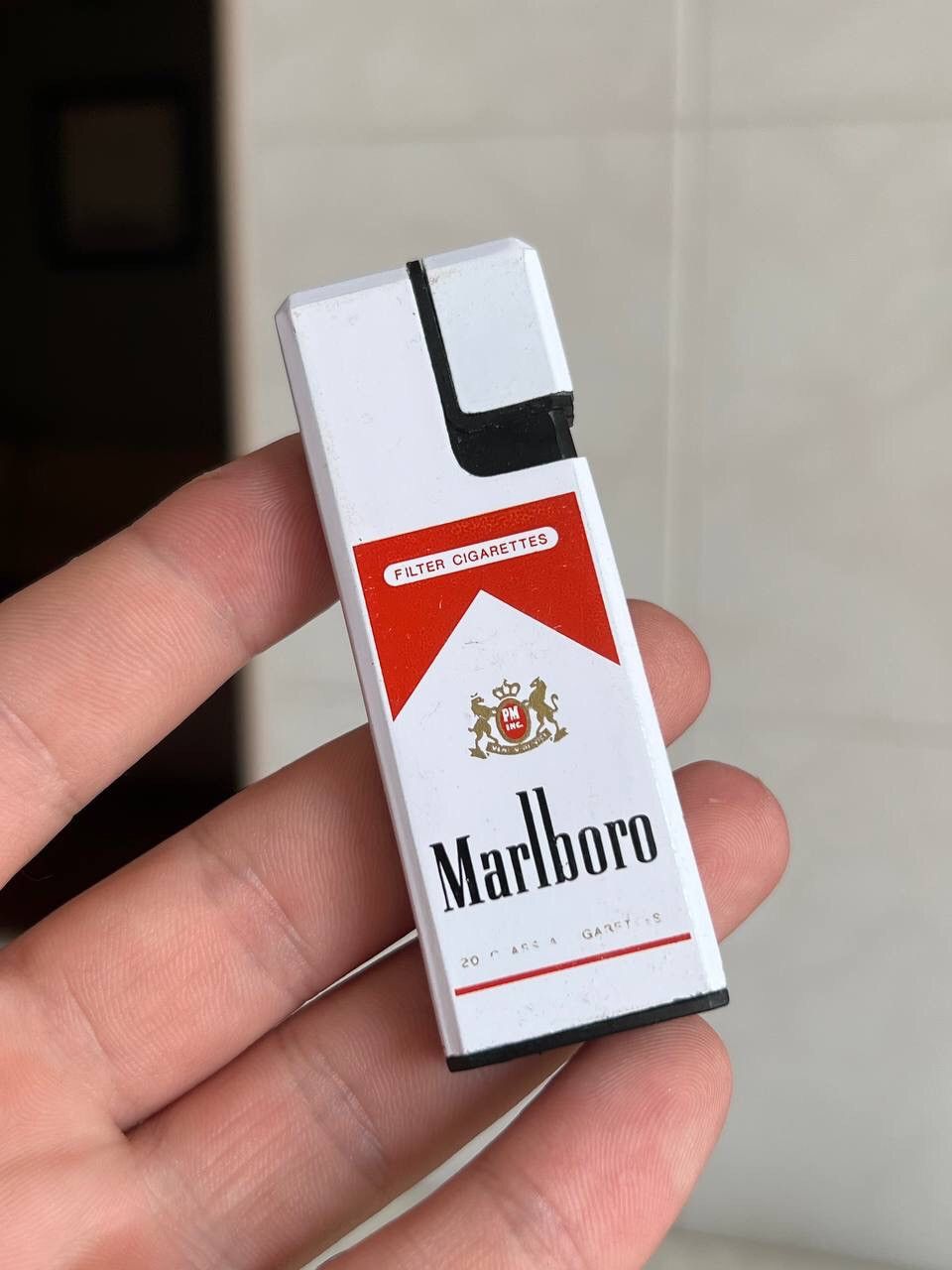 Marlboro × Vintage Y2K ELEGANCE MARLBORO GEOMETRIC METAL PUNK ROCK LIGHTER Size ONE SIZE - 1 Thumbnail