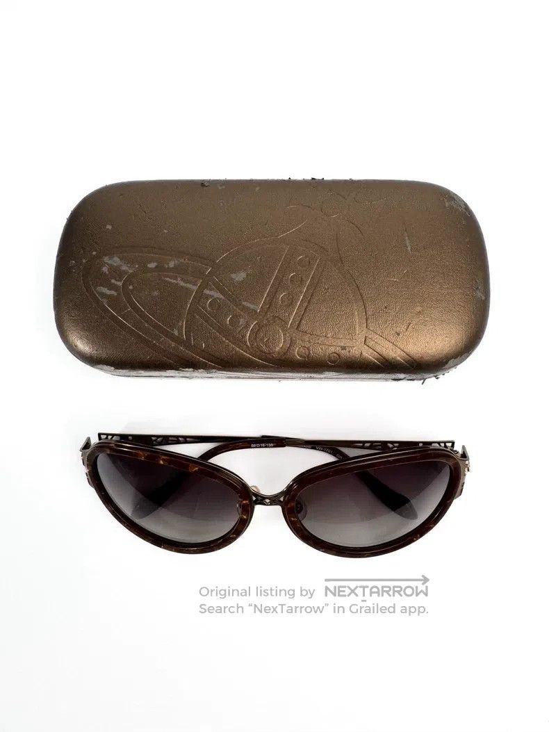 Vivienne Westwood Vivienne Westwood Cut-Out Gem Saturn Logo Antique Copper S Size ONE SIZE - 9 Thumbnail