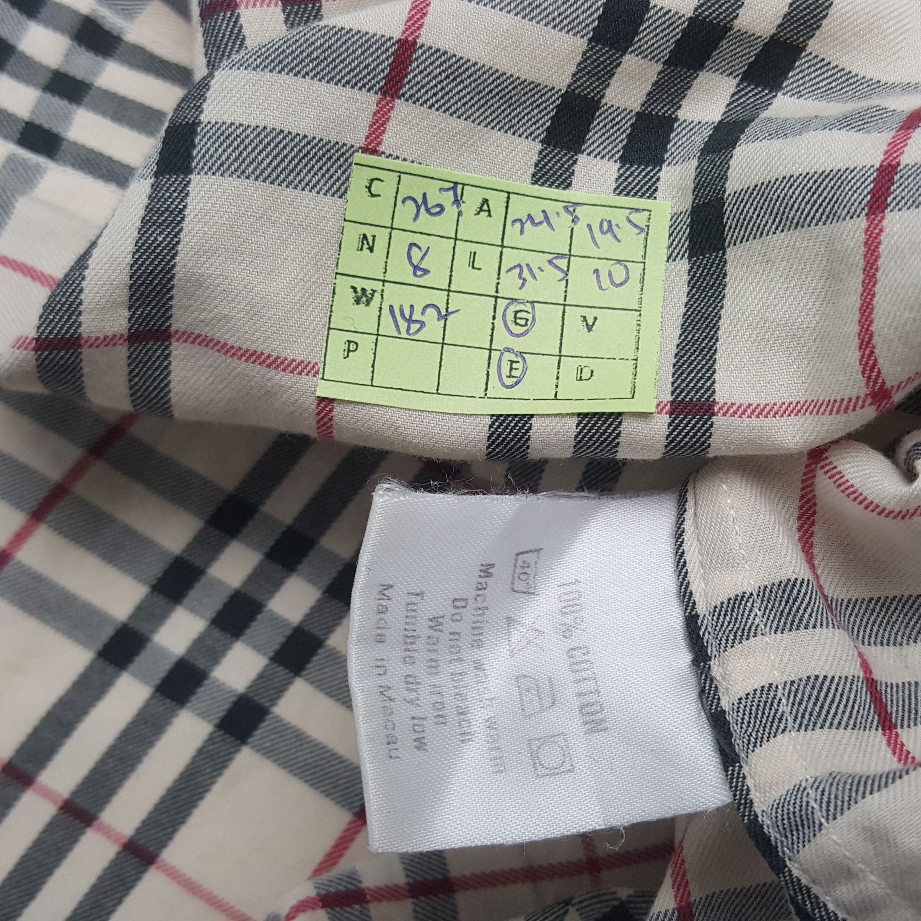 Burberry × Vintage Vintage Burberry London Nova Check Shirt Button Up Size US L / EU 52-54 / 3 - 6 Thumbnail