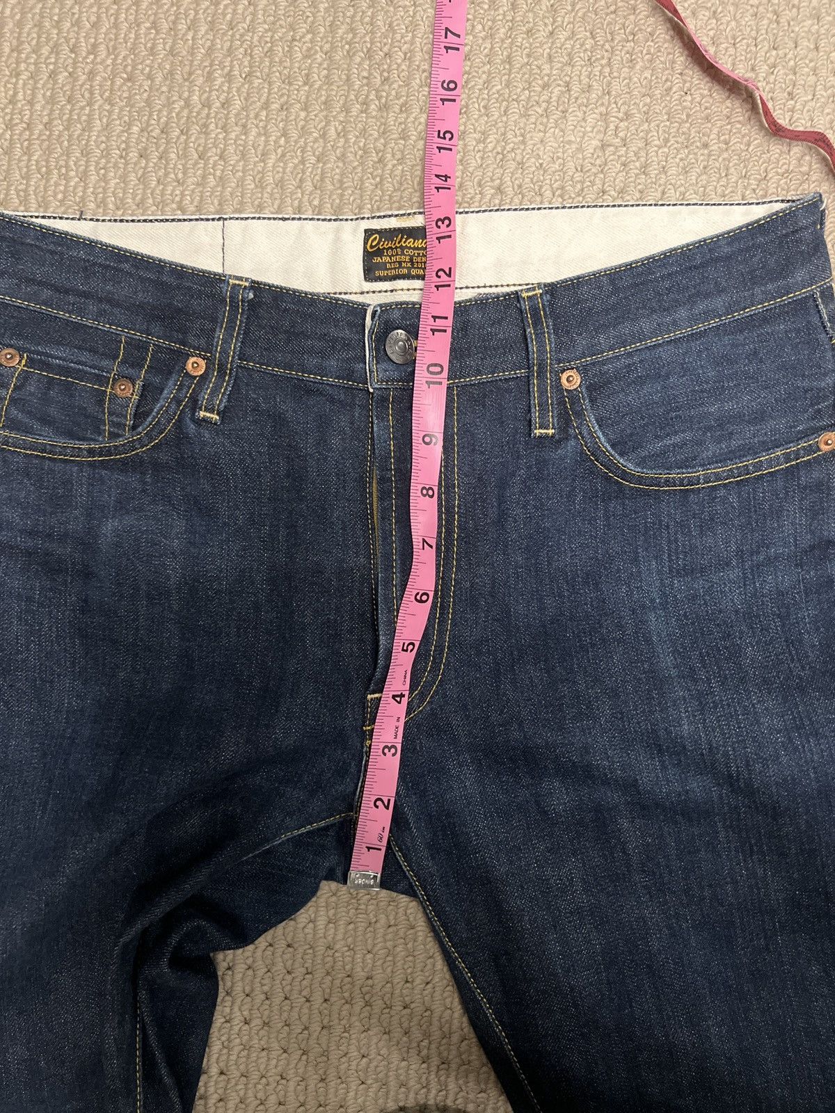 Civilianaire Civilianiare Slim Flaco Selvedge Denim Size US 31 - 10 Thumbnail