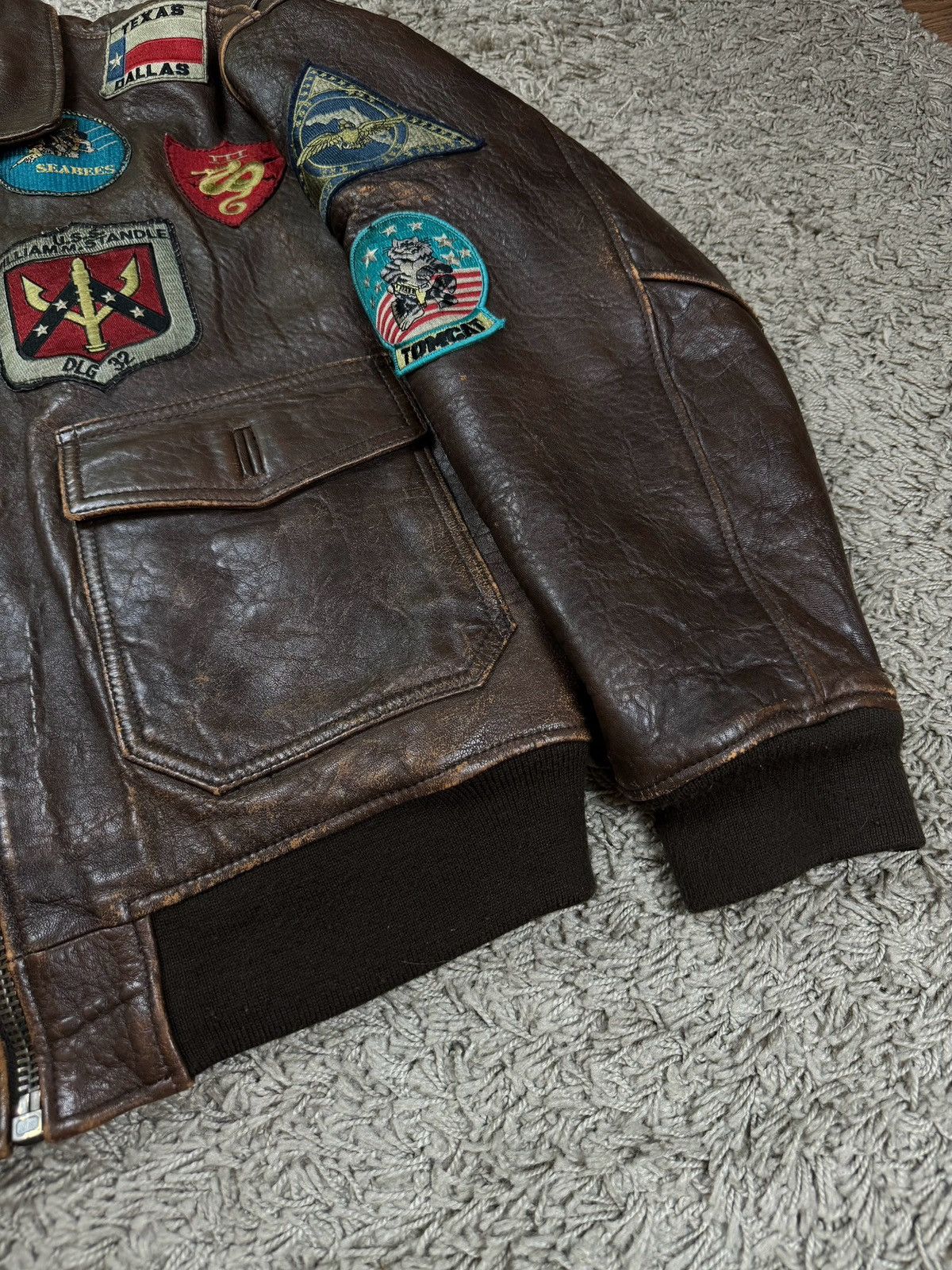 Avirex × Vintage Vintage leather jacket Avirex G-1 Top Gun 90s original item Size US M / EU 48-50 / 2 - 5 Thumbnail