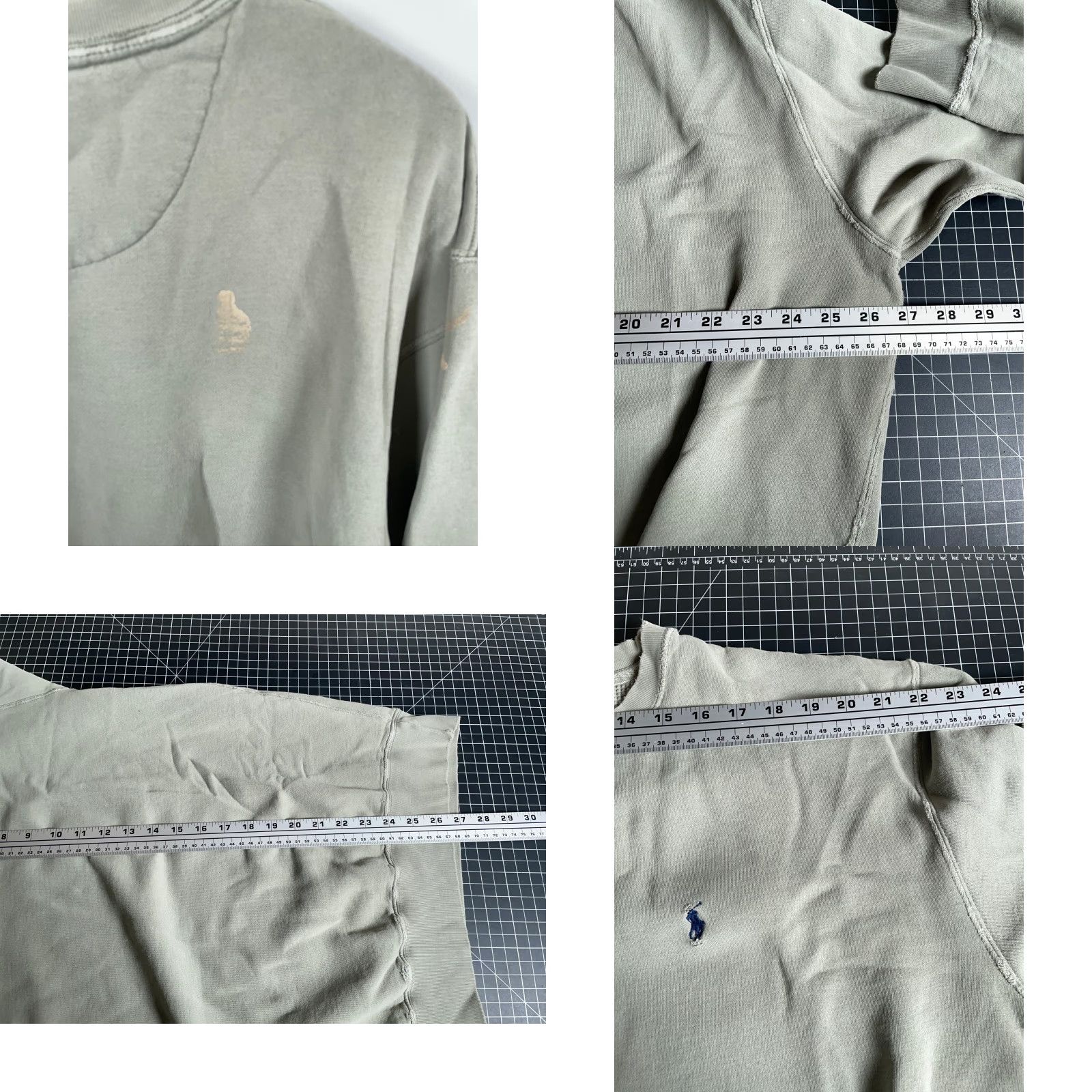 Polo Ralph Lauren VINTAGE Polo Ralph Lauren Sweatshirt Mens XL Green Relaxed Crewneck 90s Retro Embroidered Pony Logo Distressed Cotton Blend Pullover Shirt Size US XL / EU 56 / 4 - 8 Thumbnail