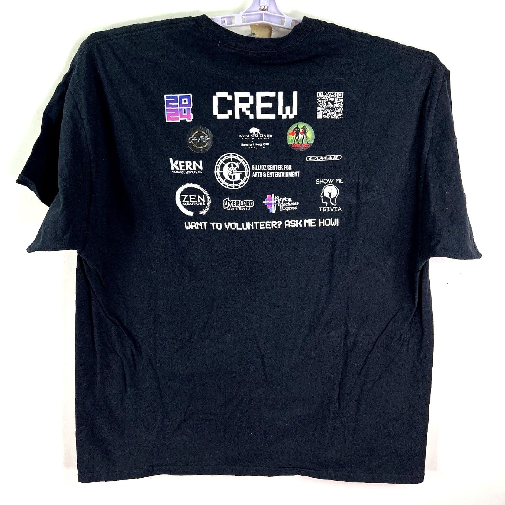 Gildan Gildan Tremendicon 2024 Crew Neck T-Shirt Mens 2XL Black Graphic Print Anime Sports Size US XXL / EU 58 / 5 - 5 Thumbnail