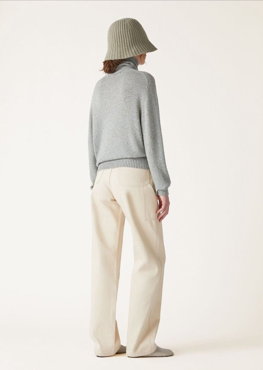 Loro Piana o1srvl11e0725 FAO5748 Turtleneck Cashmere Sweater in Grey Size XS / US 0-2 / IT 36-38 - 6 Thumbnail