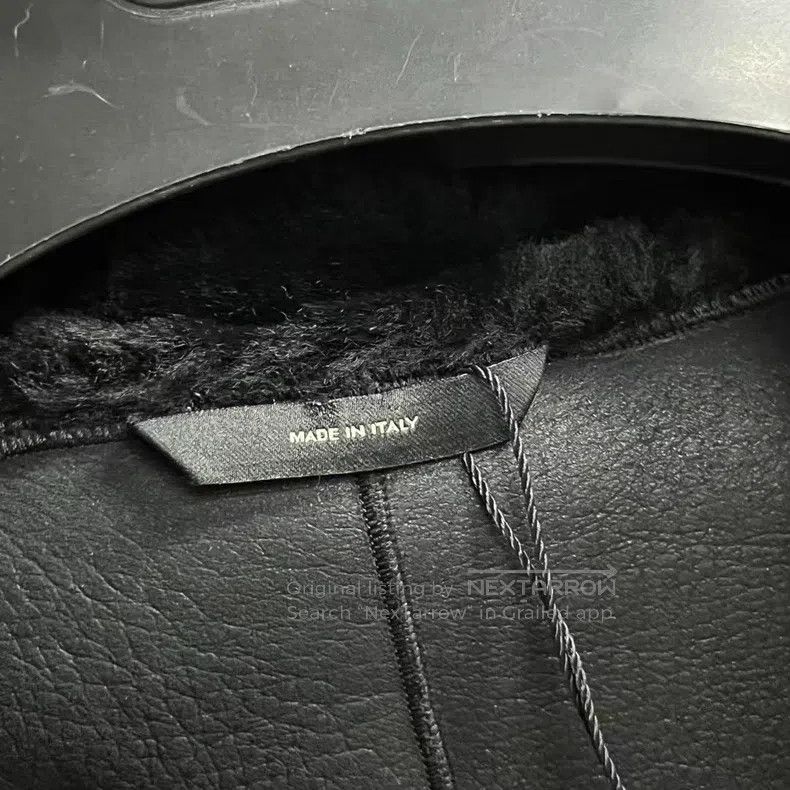 Fendi Fendi Black Embossed Leather Fur Collar Zip-Up Jacket Size M / US 6-8 / IT 42-44 - 3 Thumbnail