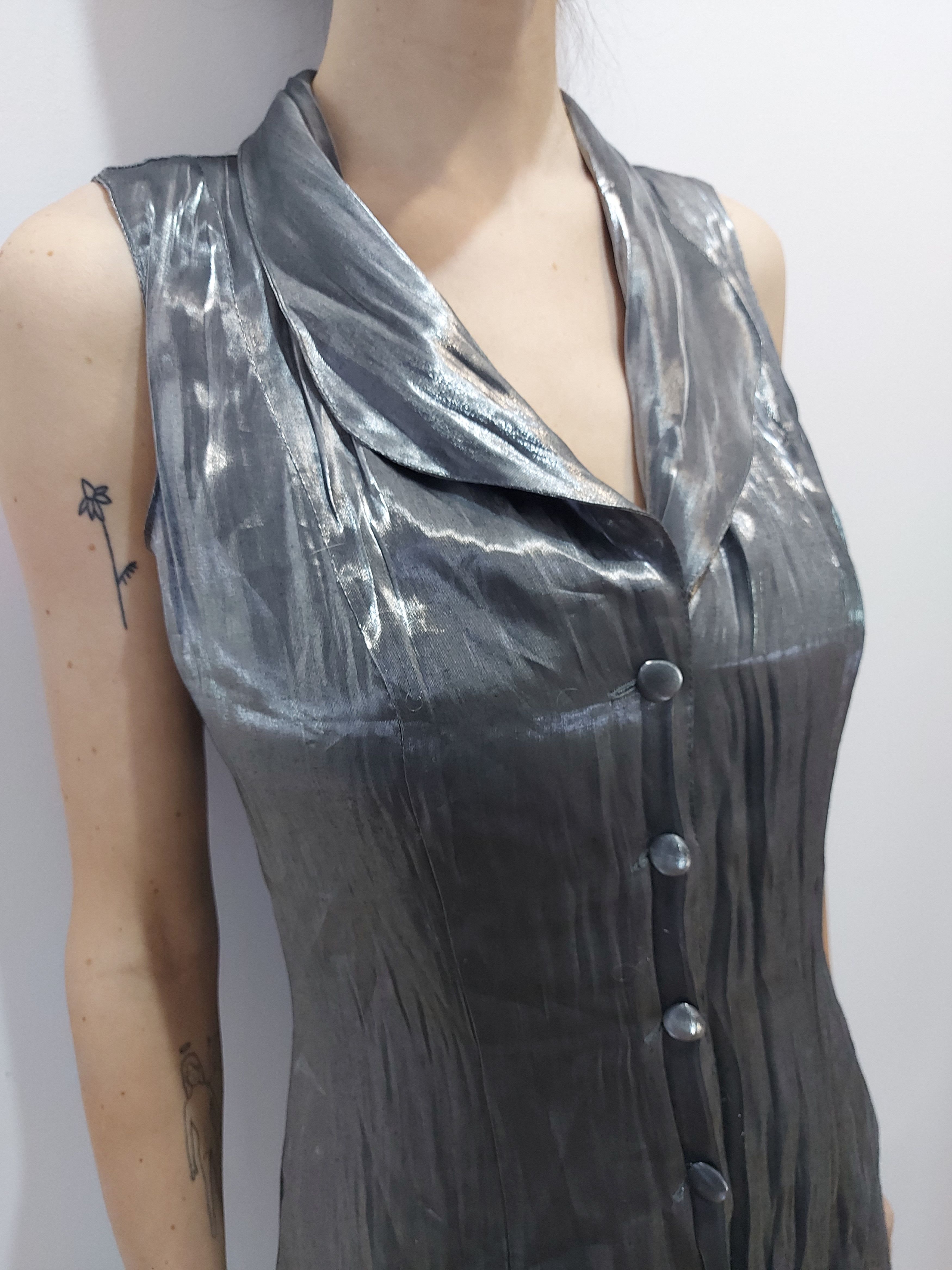 Other Sepia Colombia Mercury Silver Dress, Size S Size S / US 4 / IT 40 - 3 Thumbnail