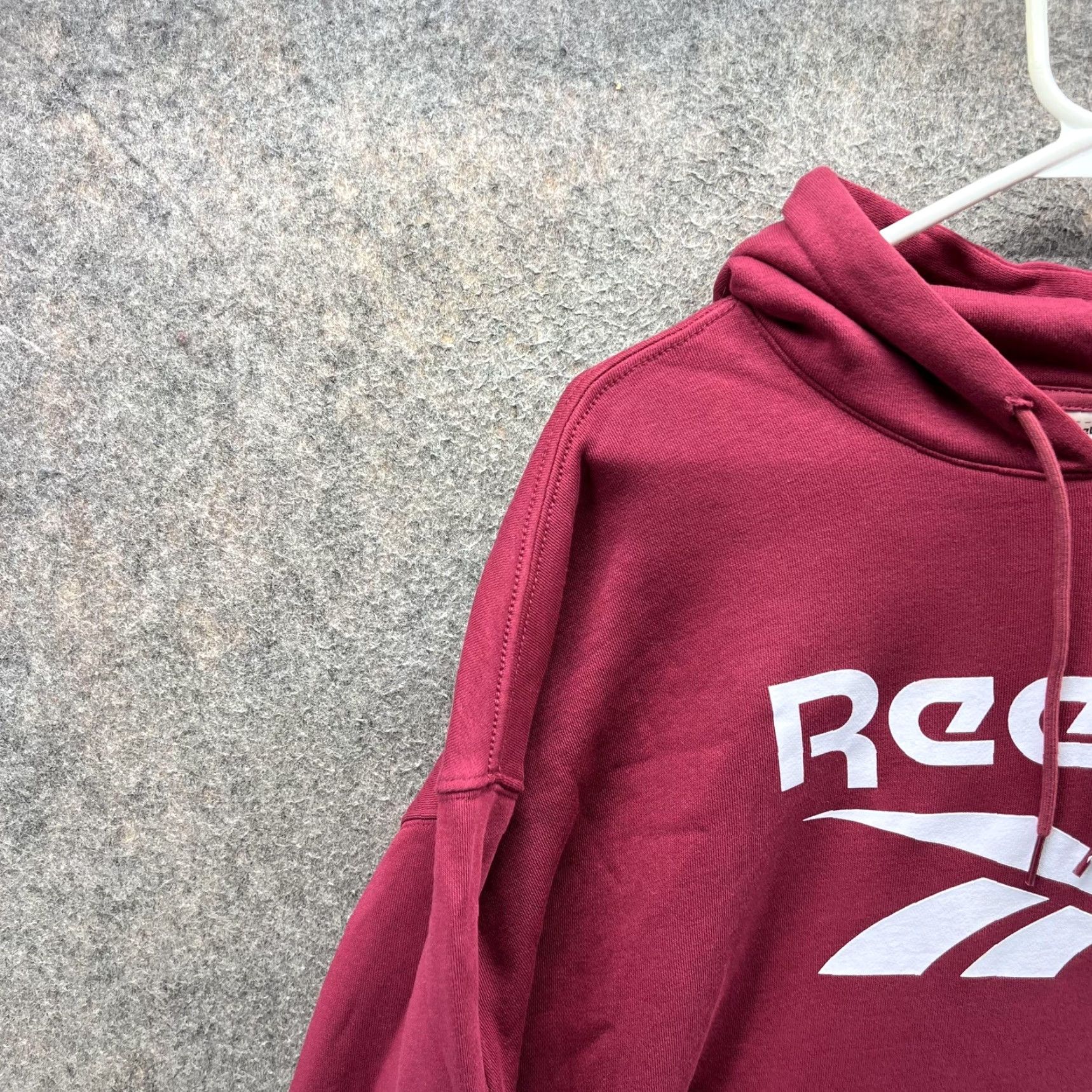 Reebok Reebok Hoodie Mens XL Red Big Logo Graphic Pullover Fleece Sweatshirt Athletic Size US XL / EU 56 / 4 - 7 Thumbnail