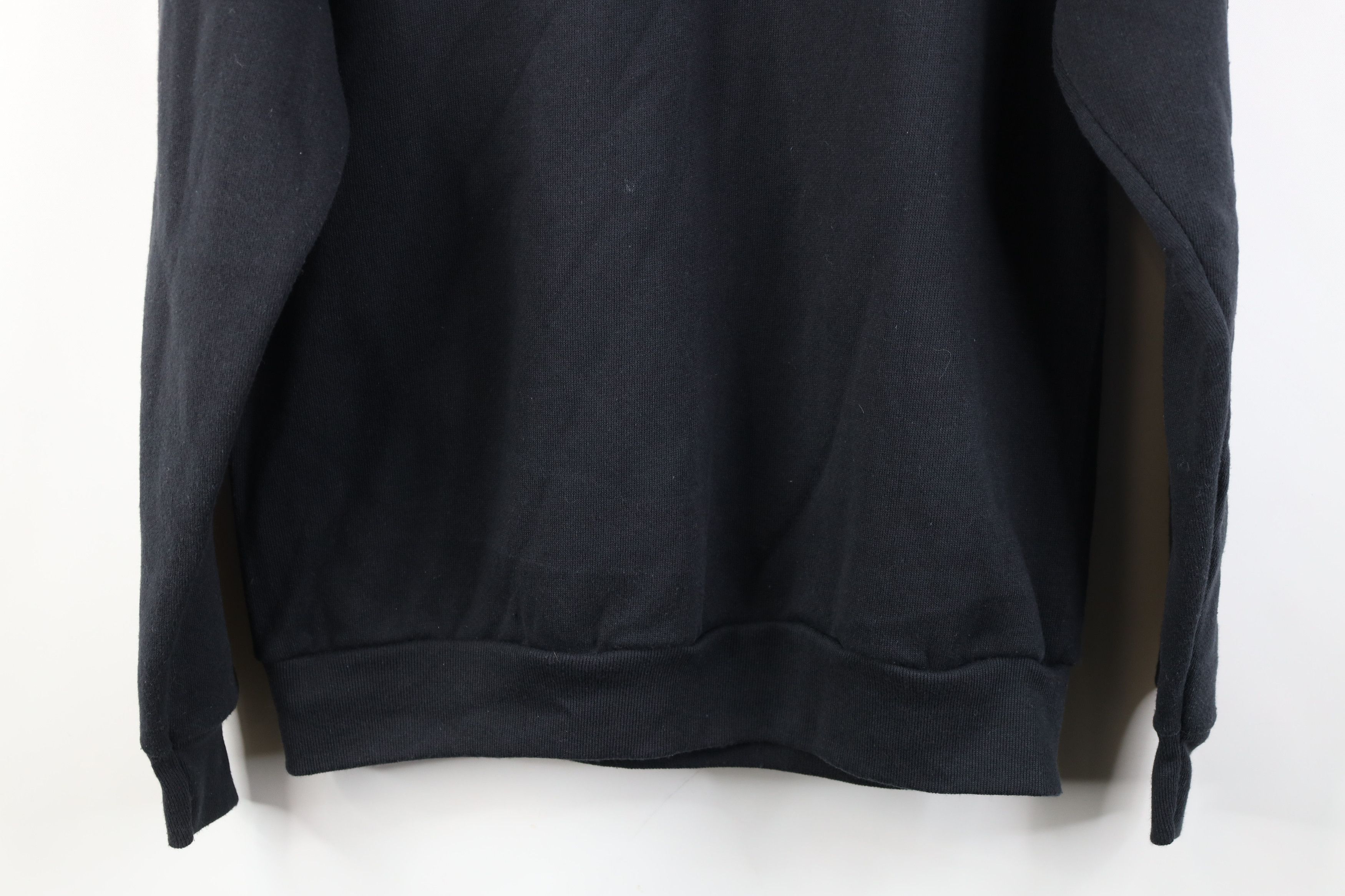 Vintage Vintage 90s Streetwear Blank Crewneck Sweatshirt Black USA Size US M / EU 48-50 / 2 - 10 Thumbnail