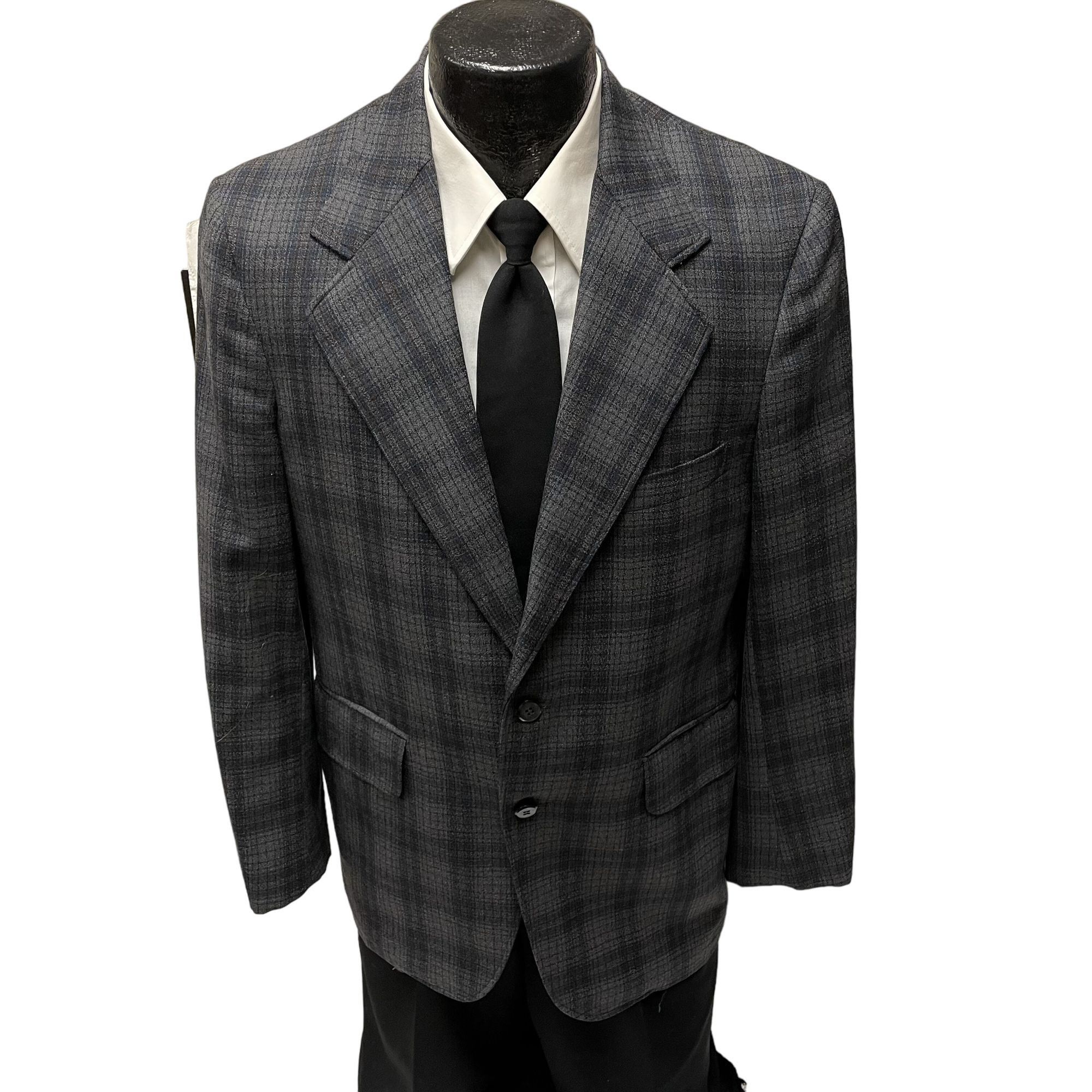 Other Vtg Hamilton House Gray Plaid Sport Coat MOD Disco Jacket Size 40R - 1 Thumbnail