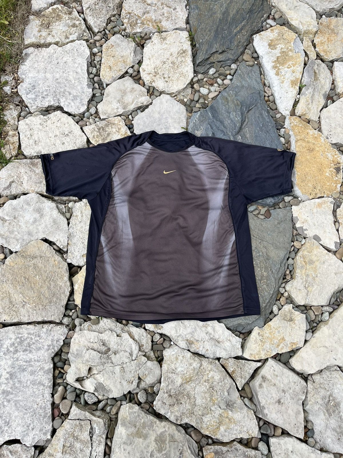 Nike × Vintage Vintage Nike Total 90 Ronaldinho jersey tee central swoosh Size US XL / EU 56 / 4 - 1 Thumbnail