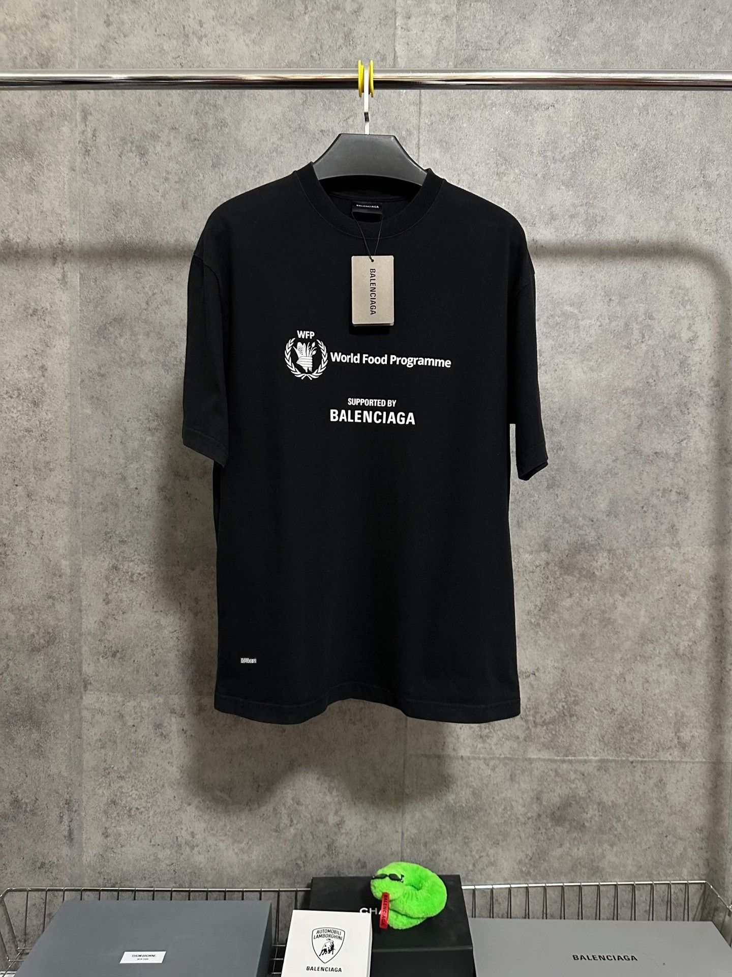 Balenciaga Balenciaga x WFP Logo Print Short Sleeve Tee | Grailed