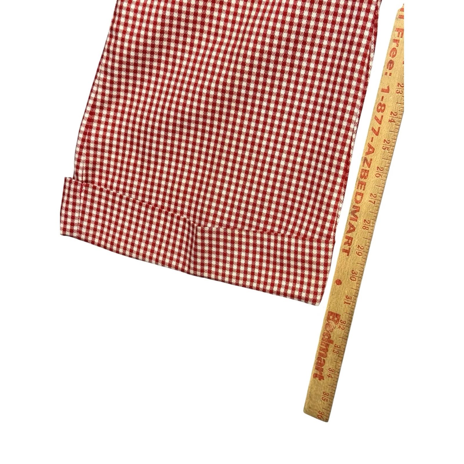 Vintage VINTAGE 70s Red And White Trousers Funky Disco Clubwear XL 32x32 Size 40" / US 18 - 8 Thumbnail