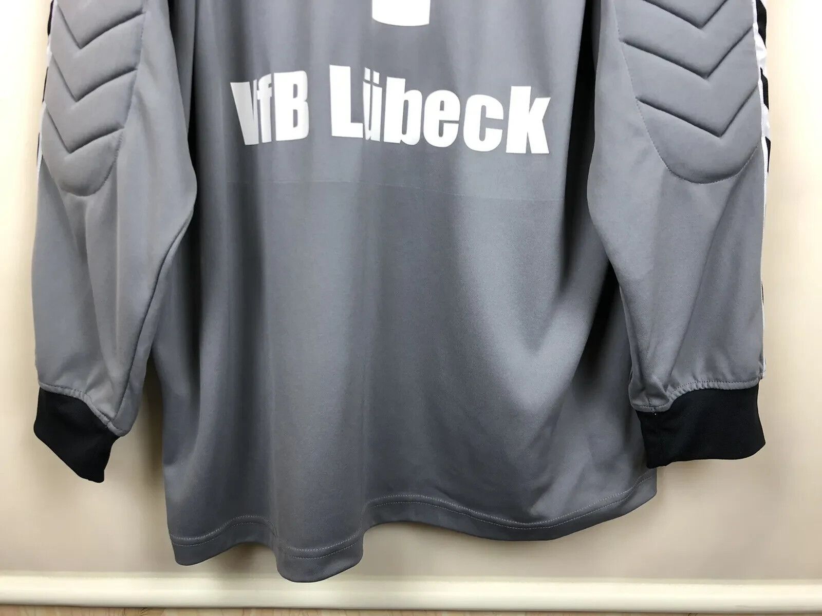 Hummel VFB LUBECK GOALKEEPER SHIRT 2008 2009 HOLLERIETH MATCH WORN Size US XXL / EU 58 / 5 - 8 Thumbnail