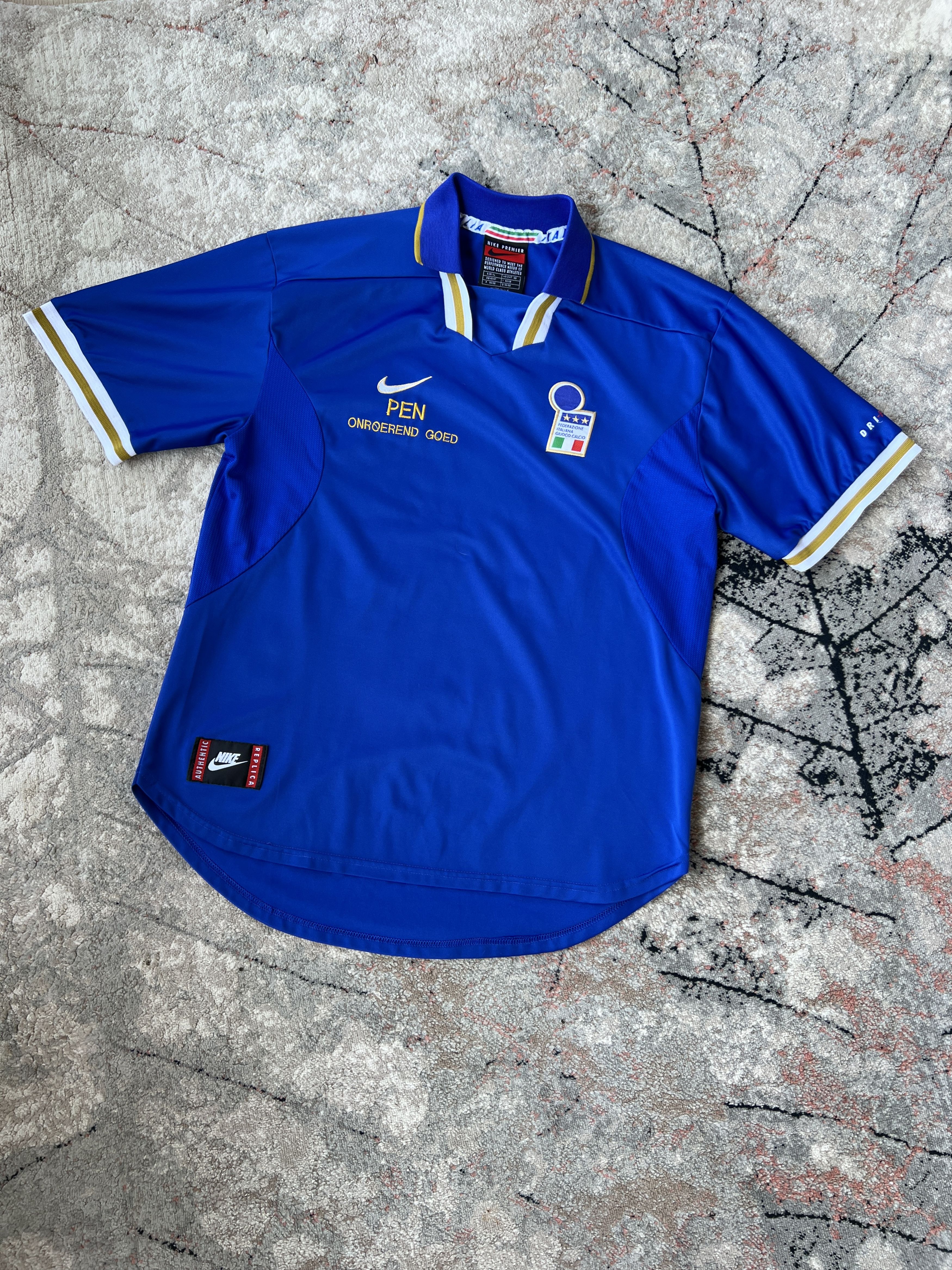 Nike × Vintage Nike Premium Italia Football Jersey Size US XL / EU 56 / 4 - 1 Thumbnail
