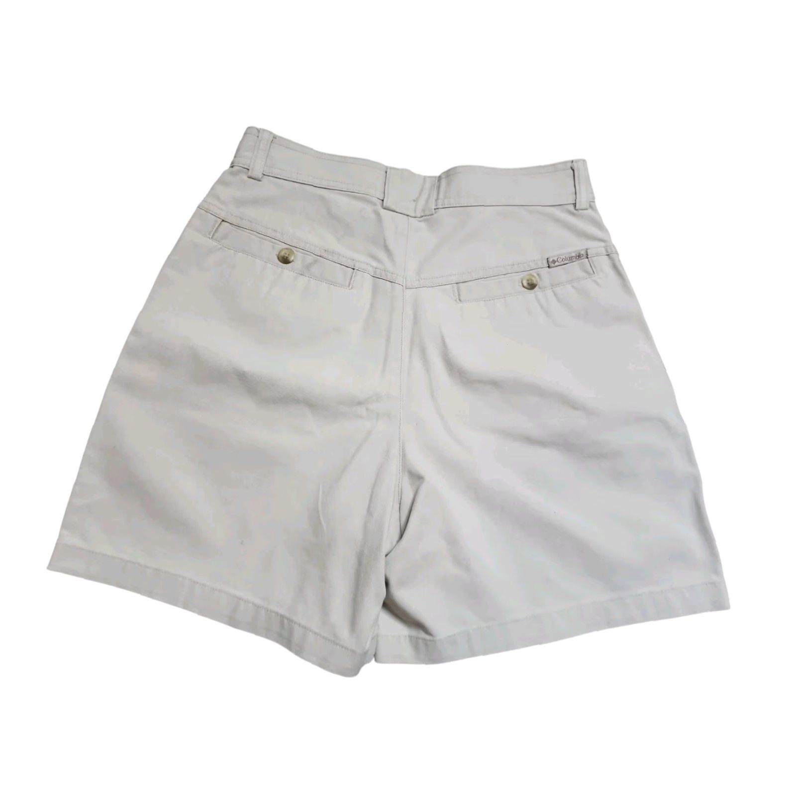 Vintage VINTAGE Columbia 90s Womens Hiking Shorts High Rise Utility 8 Beige Distressed Size 30" / US 8 / IT 44 - 2 Thumbnail