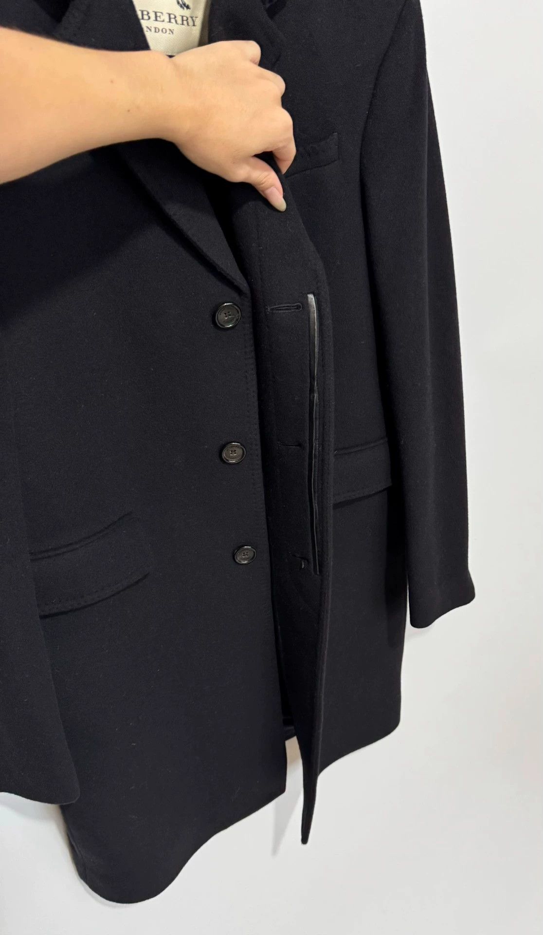 Burberry Burberry Wool Cashmere Chester Coat Velvet Collar Size 50L - 2 Thumbnail