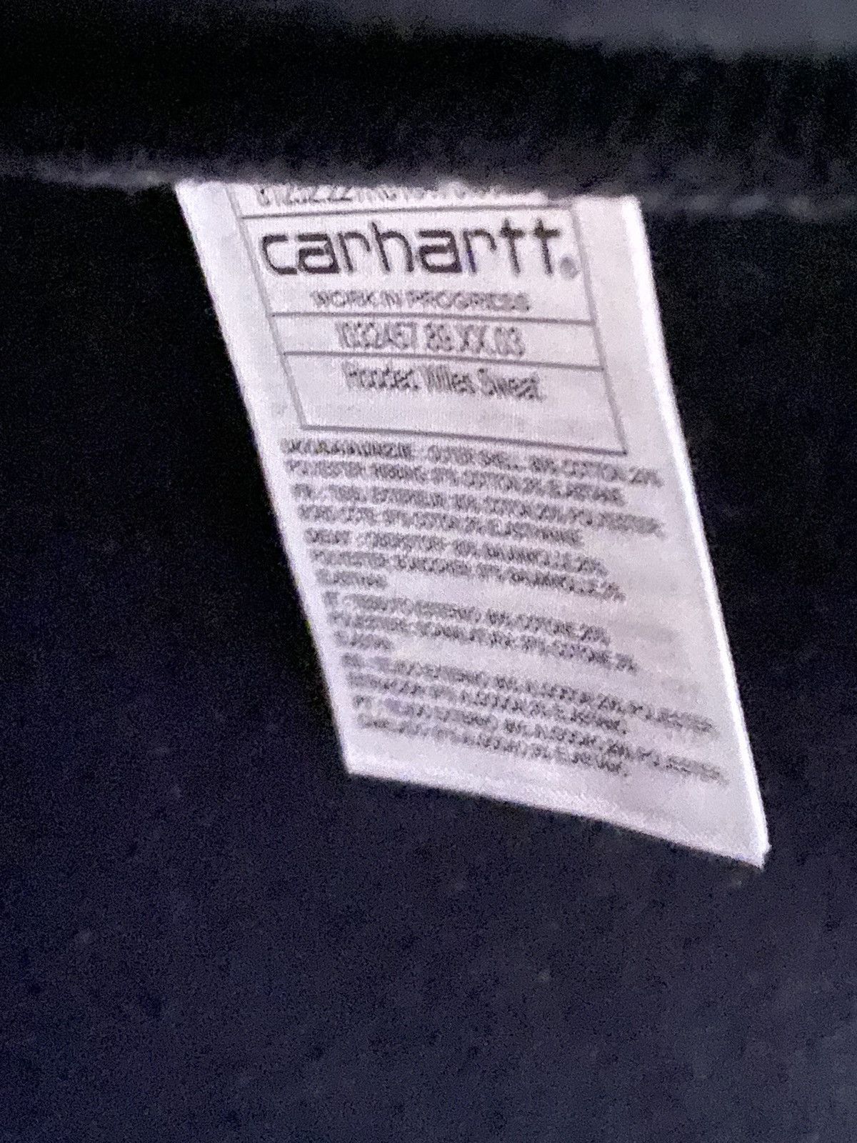 Carhartt Wip Willes Carhartt Wip sweatshirt size XL black with new back Size US XL / EU 56 / 4 - 8 Thumbnail