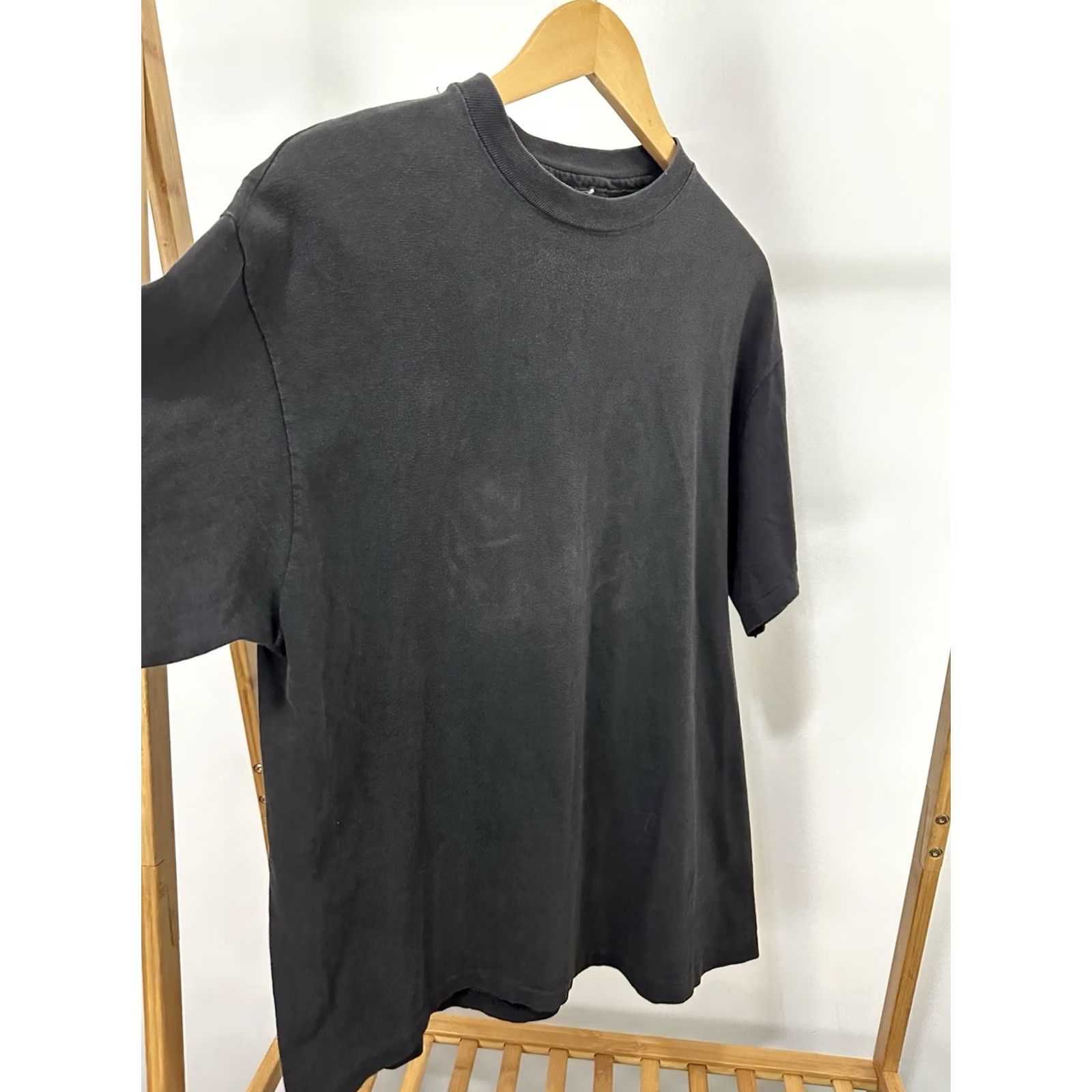 Vintage VINTAGE 90s Black Cotton T-Shirt L Workwear Single Stitch Mens Size US L / EU 52-54 / 3 - 4 Thumbnail