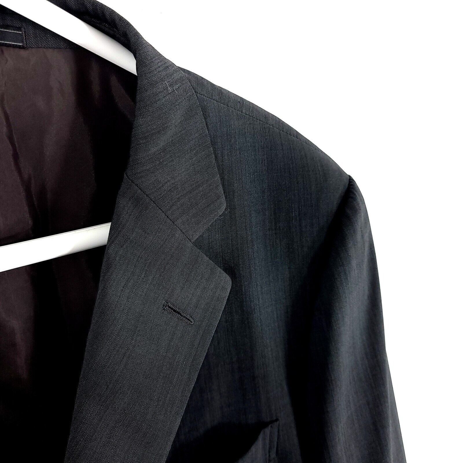 Ermenegildo Zegna DAMAGED Ermenigildo Zegna Soft Wool 3 Button Blazer 42R Gray Size 42R - 3 Thumbnail