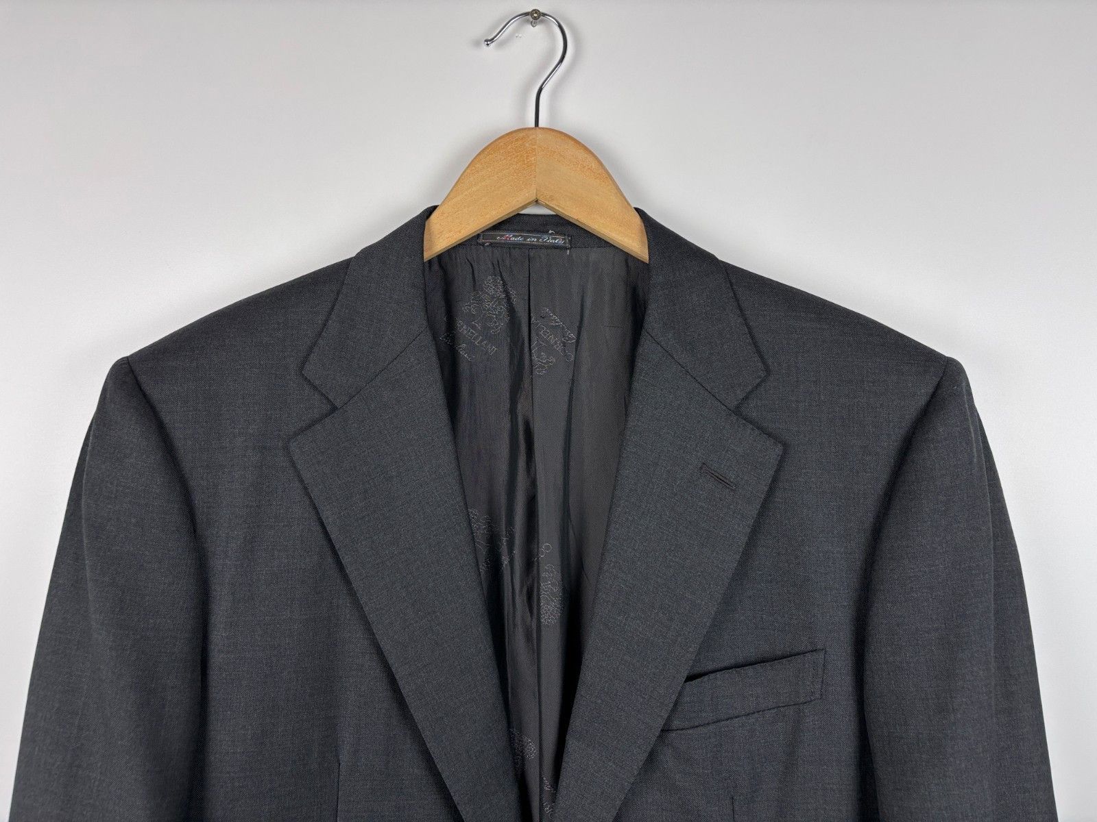Corneliani Corneliani Super 150s Extrafine Wool Blazer Gray Size 50R Size 50R - 2 Thumbnail