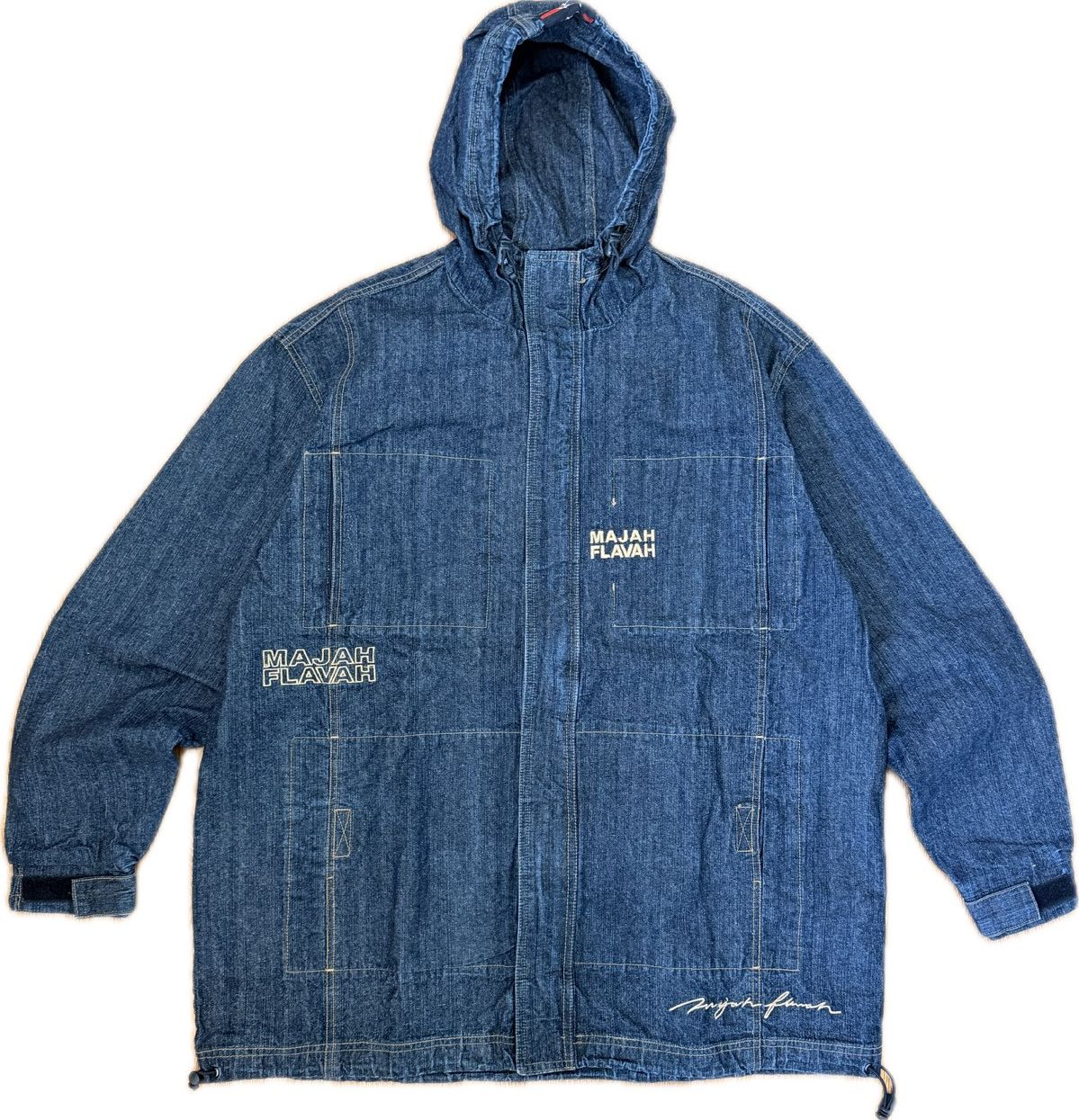 Other Y2K Majah Flavah Denim Hoodie Size US XXL / EU 58 / 5 - 2 Thumbnail