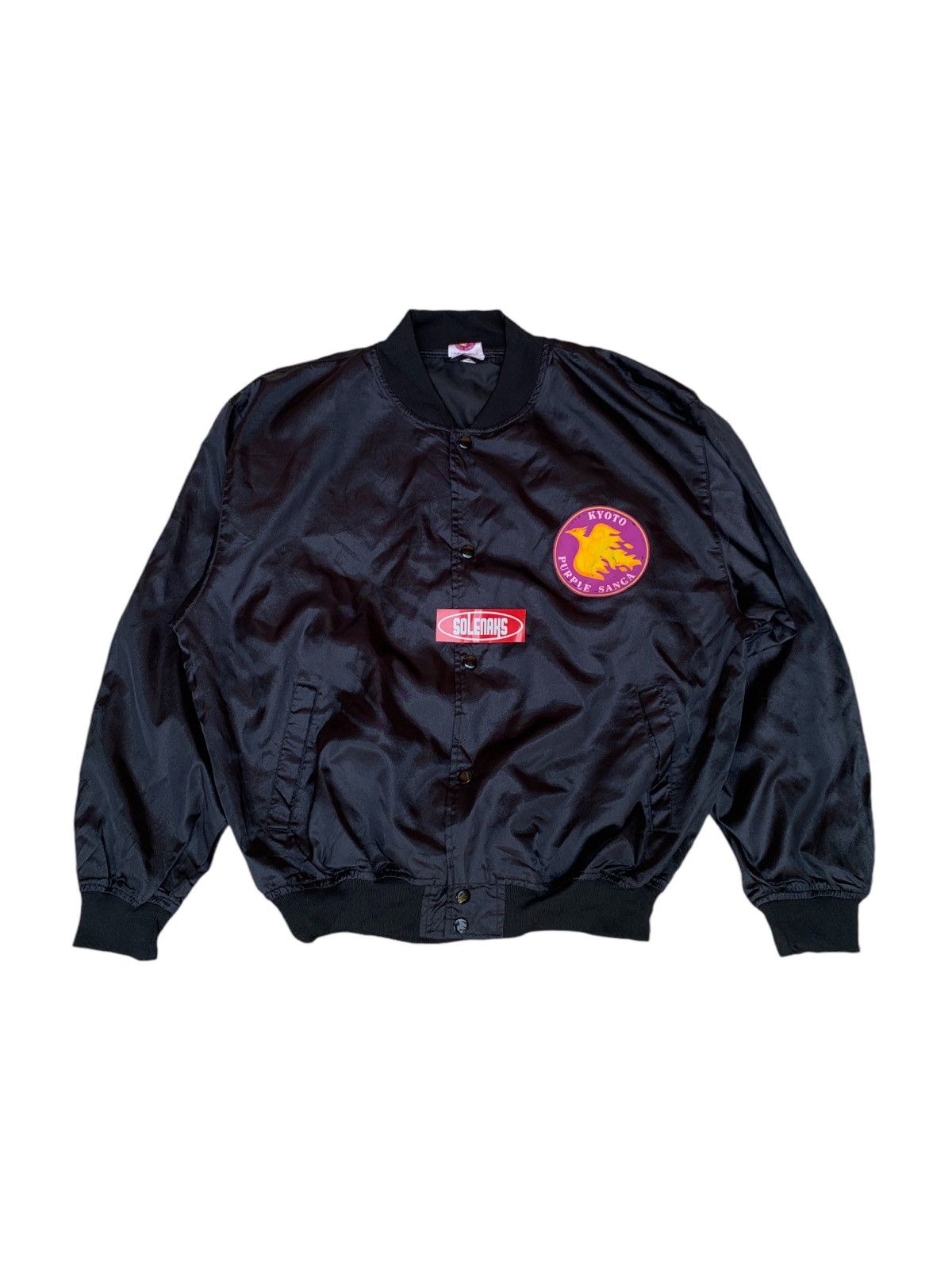 Japanese Brand × Vintage Vintage kyoto purple sanga J-League 90s jacket Size US M / EU 48-50 / 2 - 2 Thumbnail