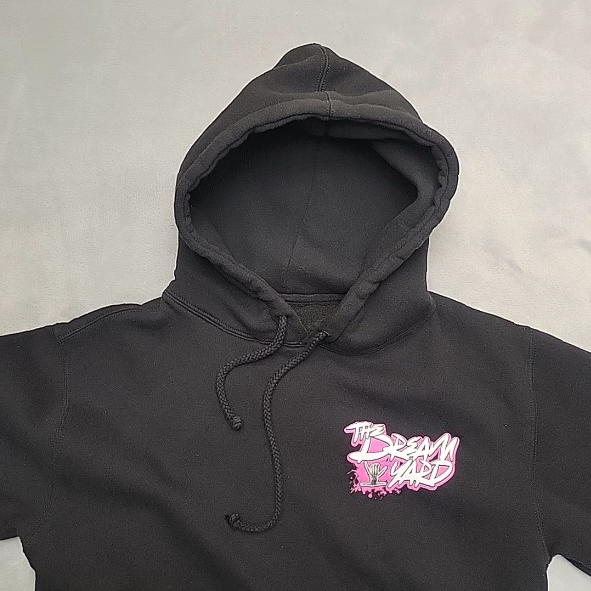 Vintage DREAM Yard Hoodie Black M Long Sleeve Full Zip Hooded Y2K Skate Surf Shreddy Mens Shirt Size US M / EU 48-50 / 2 - 2 Thumbnail