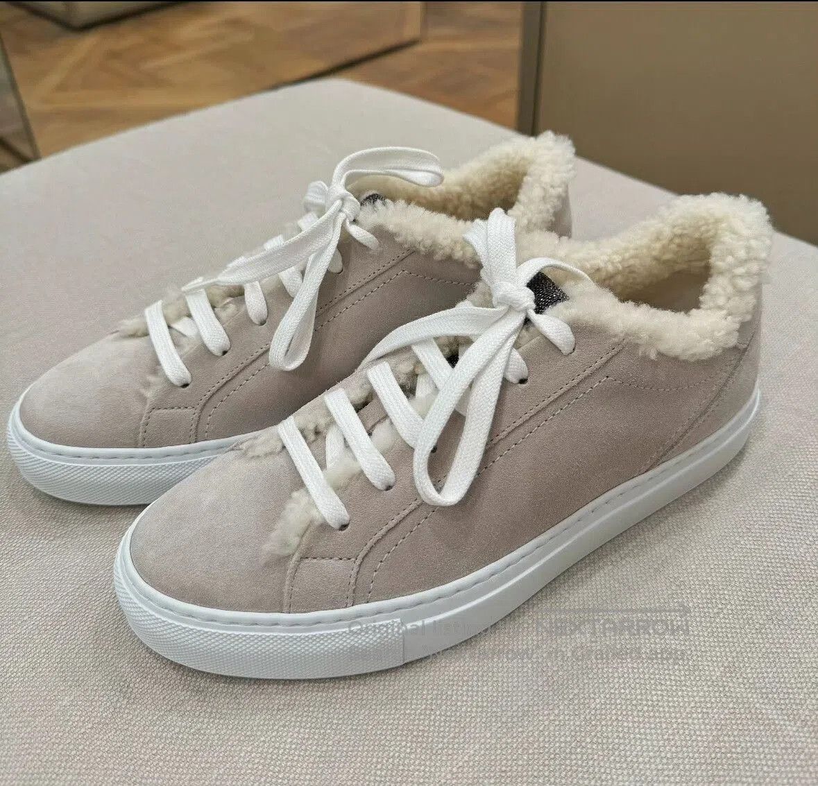 Brunello Cucinelli Brunello Cucinelli Women's Fleece Sneakers. Size US 5 / IT 35 - 3 Thumbnail