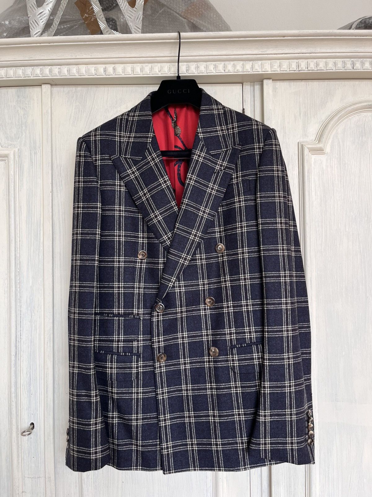 Gucci Gucci Double-Breasted Woolen Suit Size 46R - 1 Thumbnail