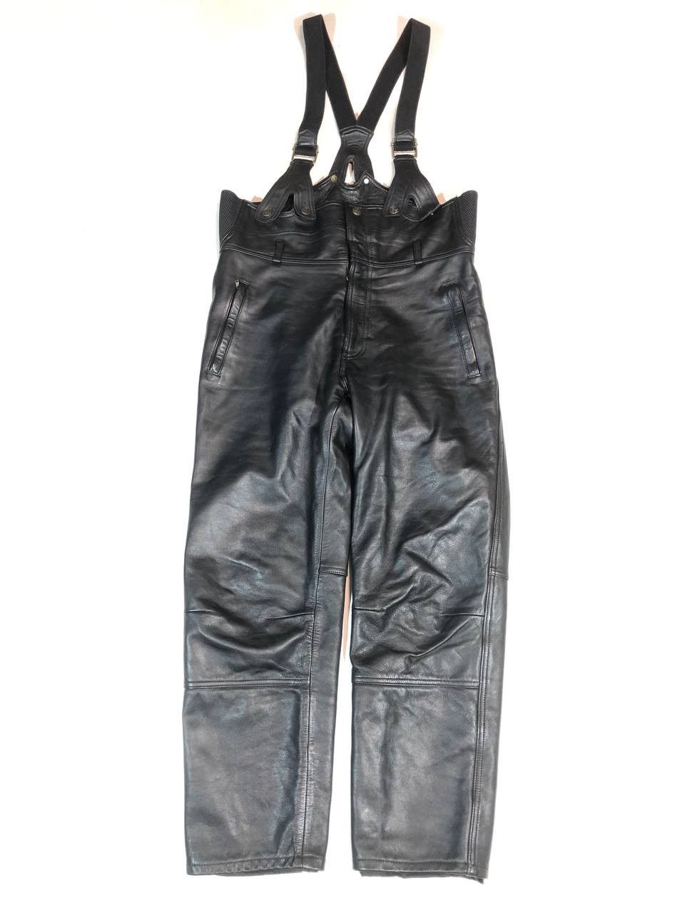Leather Classic Gear Racing Moto Biker Leather Pants Vintage Size US 37 - 1 Thumbnail