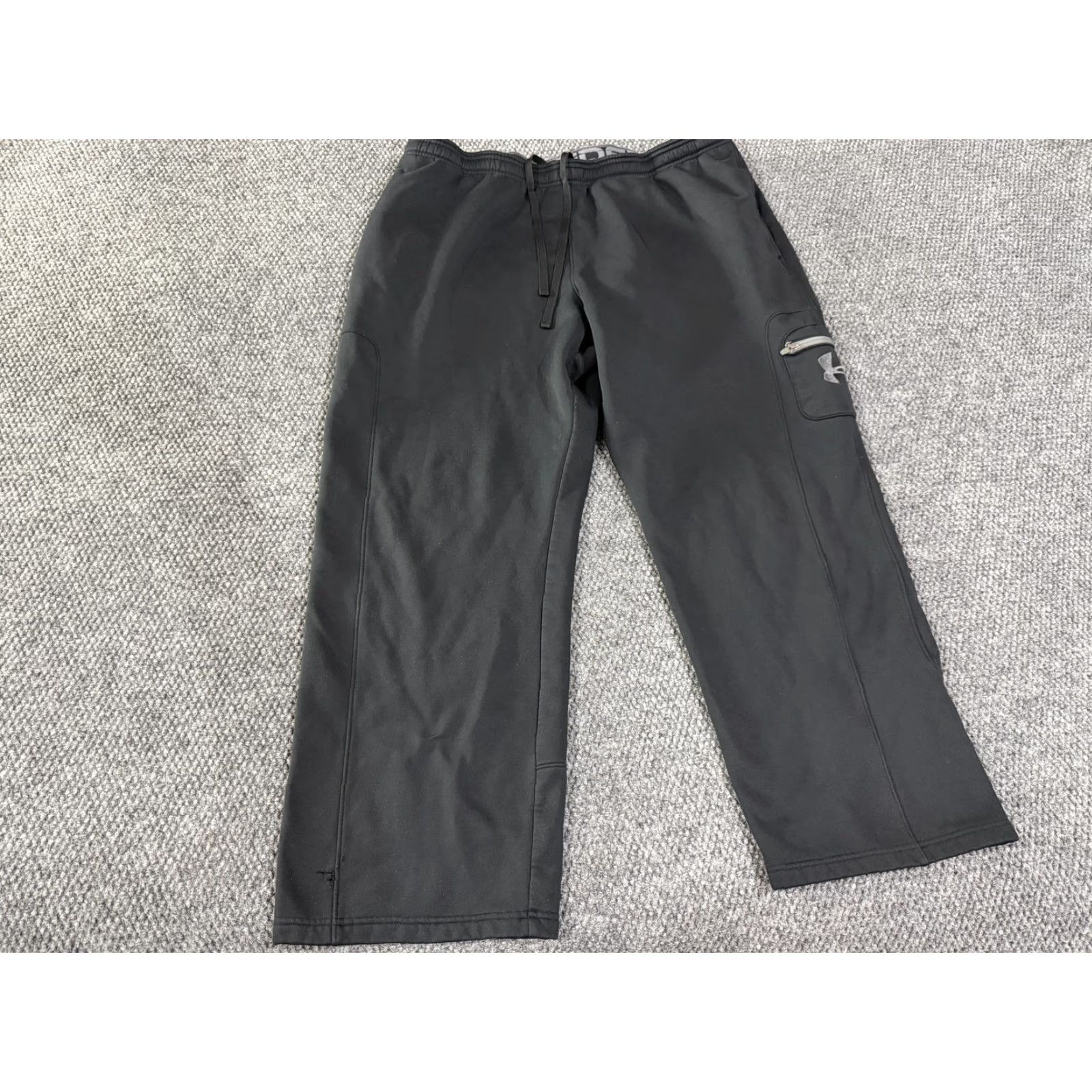 Under Armour Under Armour Pants Mens XL Black Softshell Track Zip Pocket Athletic Warm Up Size US 36 / EU 52 - 2 Thumbnail