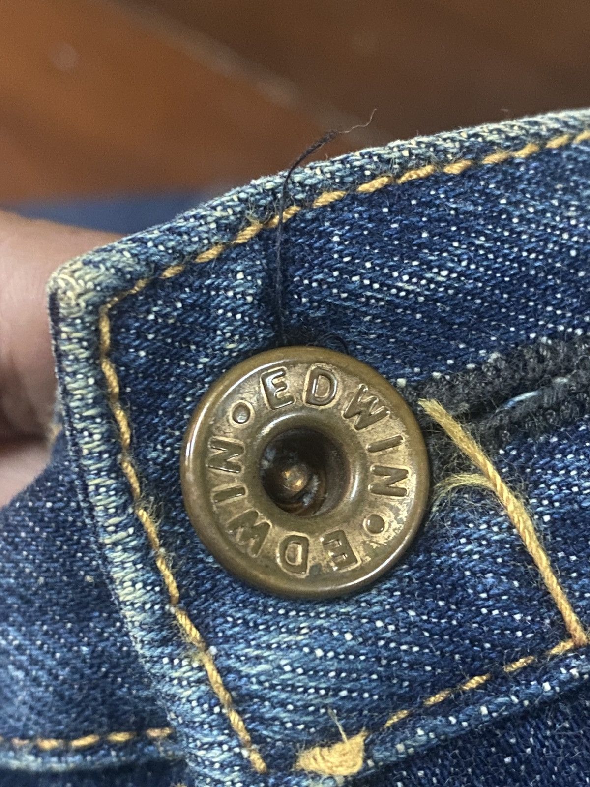 Edwin Vintage 90s Edwin 505 Selvedge Straight Jeans wide leg Size US 36 / EU 52 - 14 Thumbnail