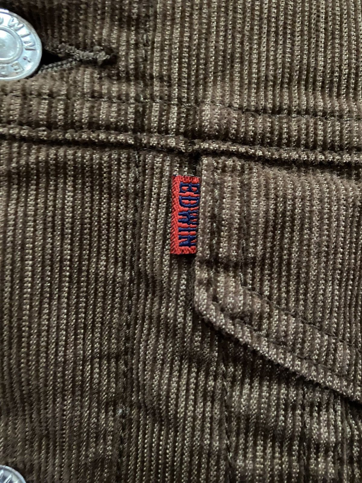 Edwin VINTAGE EDWIN SHERPA LINING CORDUROY TRUCKER JACKET Size L / US 10 / IT 46 - 5 Thumbnail
