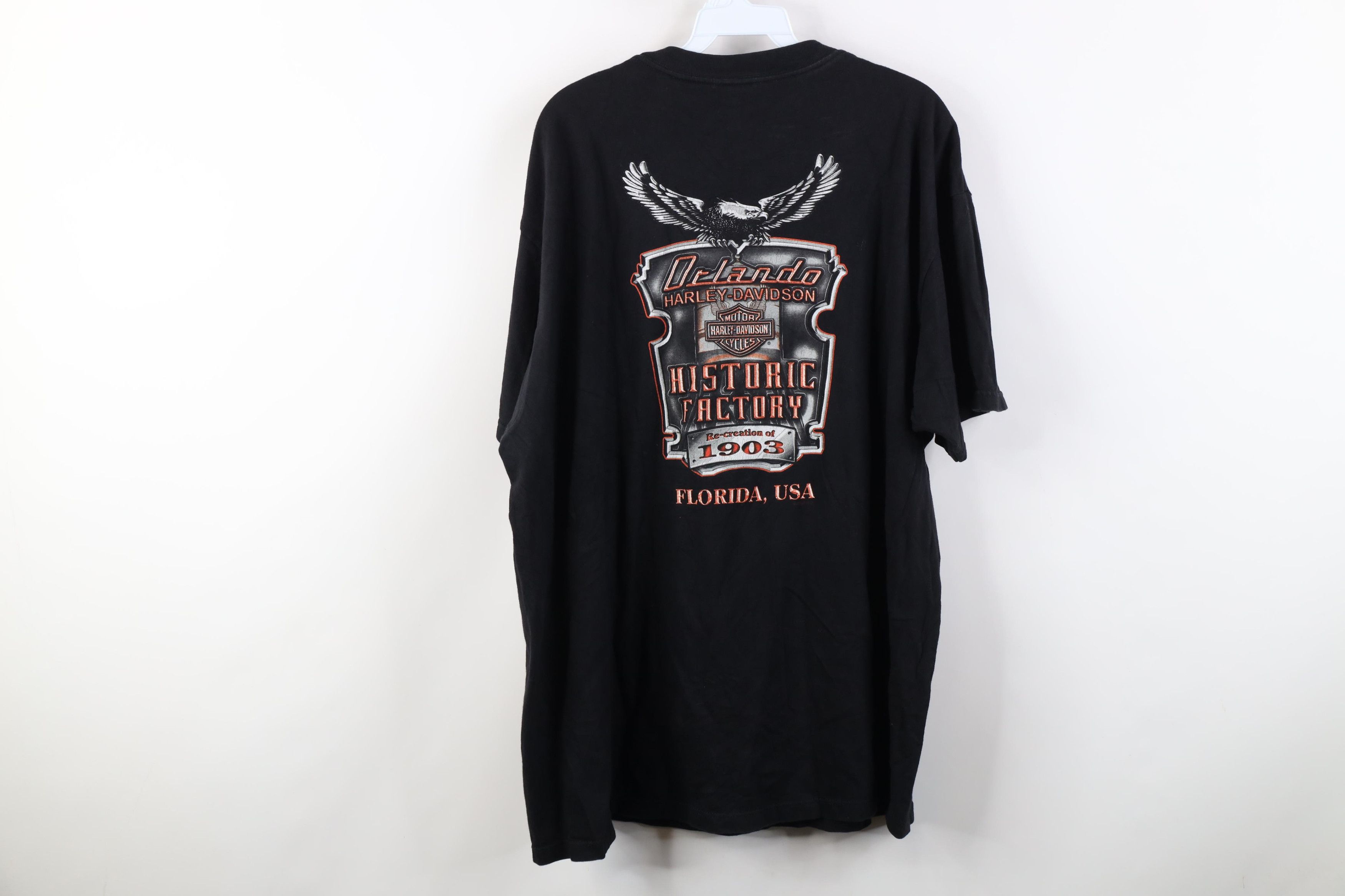 Harley Davidson Vintage Y2K 2003 Harley Davidson Chrome Plate T-Shirt USA Size US XXL / EU 58 / 5 - 13 Thumbnail