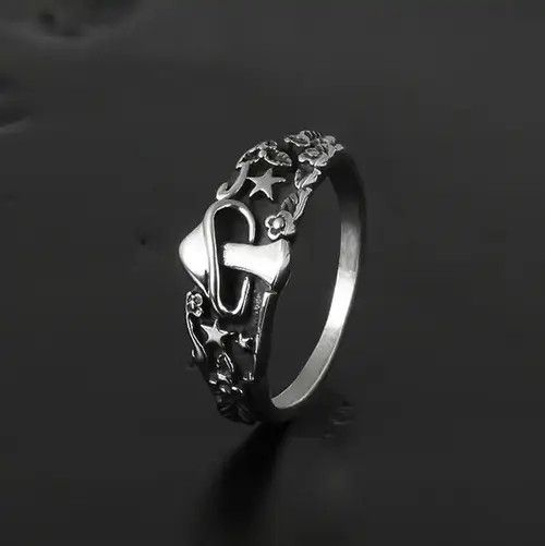 Jewelry Mushroom Star Ring ( size 6 to 13 ) Size ONE SIZE - 1 Thumbnail
