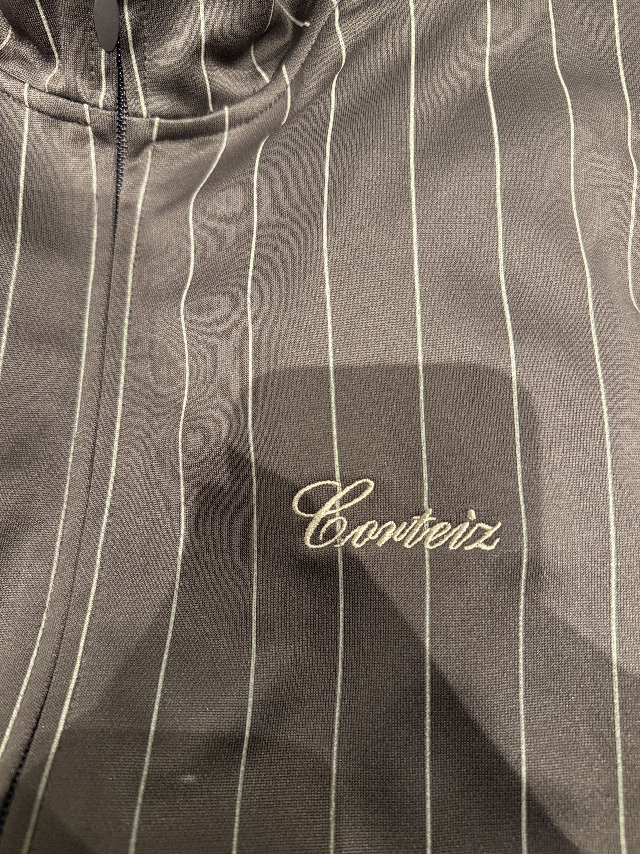 Corteiz Corteiz Pinstripe Track Jacket (Large/Brown) Size US L / EU 52-54 / 3 - 9 Thumbnail