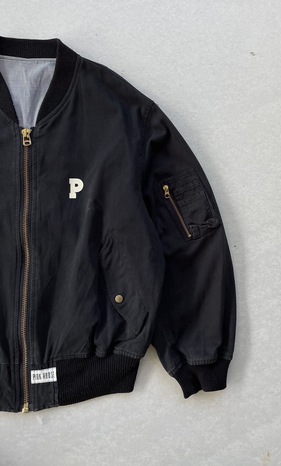 Japanese Brand × Pink House × Vintage 🔥Vintage Pink House Japan Logo Flight Bomber Jacket Size US L / EU 52-54 / 3 - 5 Thumbnail