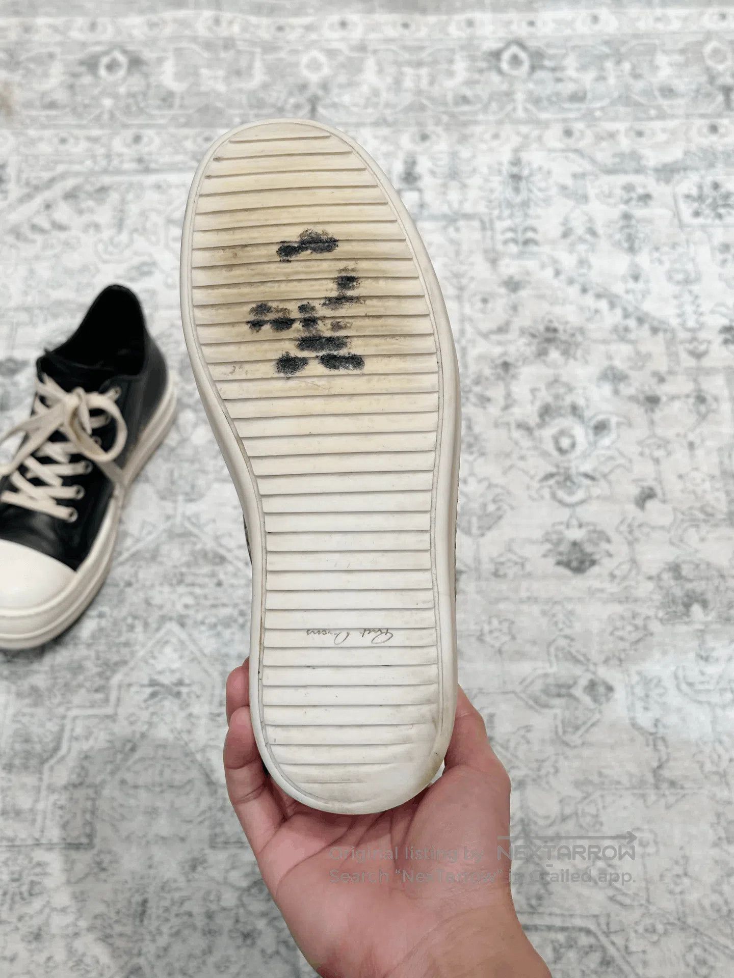 Rick Owens Rick Owens Main Line Low-Top Cow Leather. Size US 7 / IT 37 - 7 Thumbnail