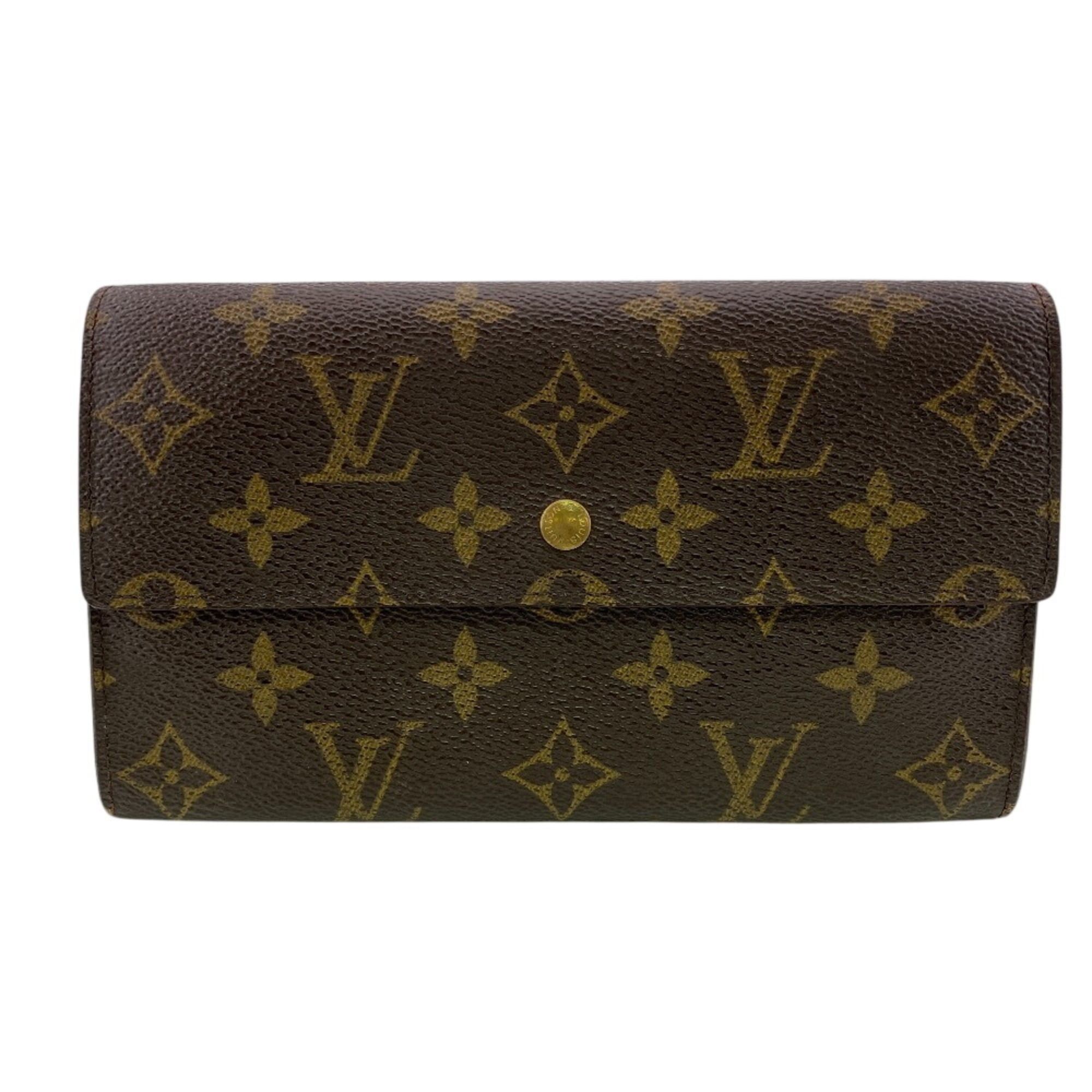 Louis Vuitton Louis Vuitton M61215 Portefeuille Tresor International Monogram Tri-fold Wallet Brown Size ONE SIZE - 1 Thumbnail